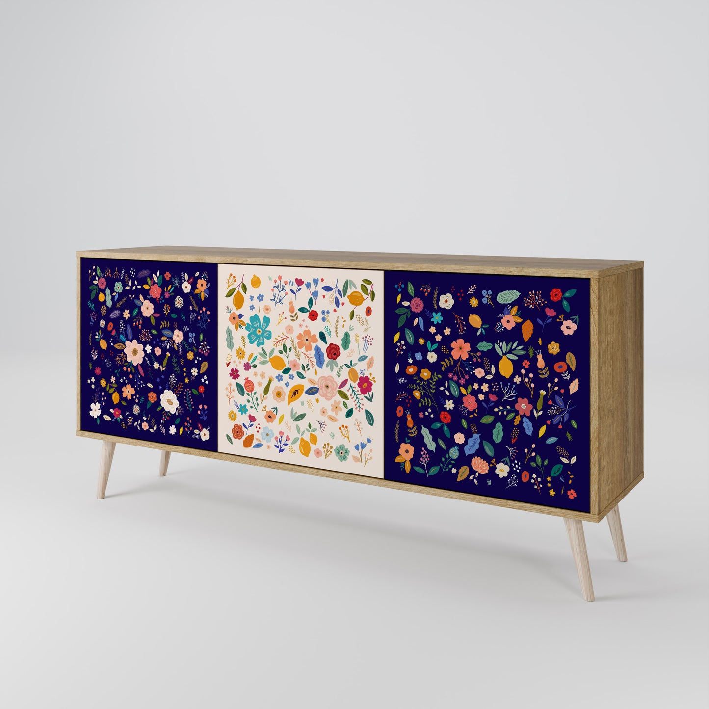 FLORAL COMBINATION 3-Door Sideboard