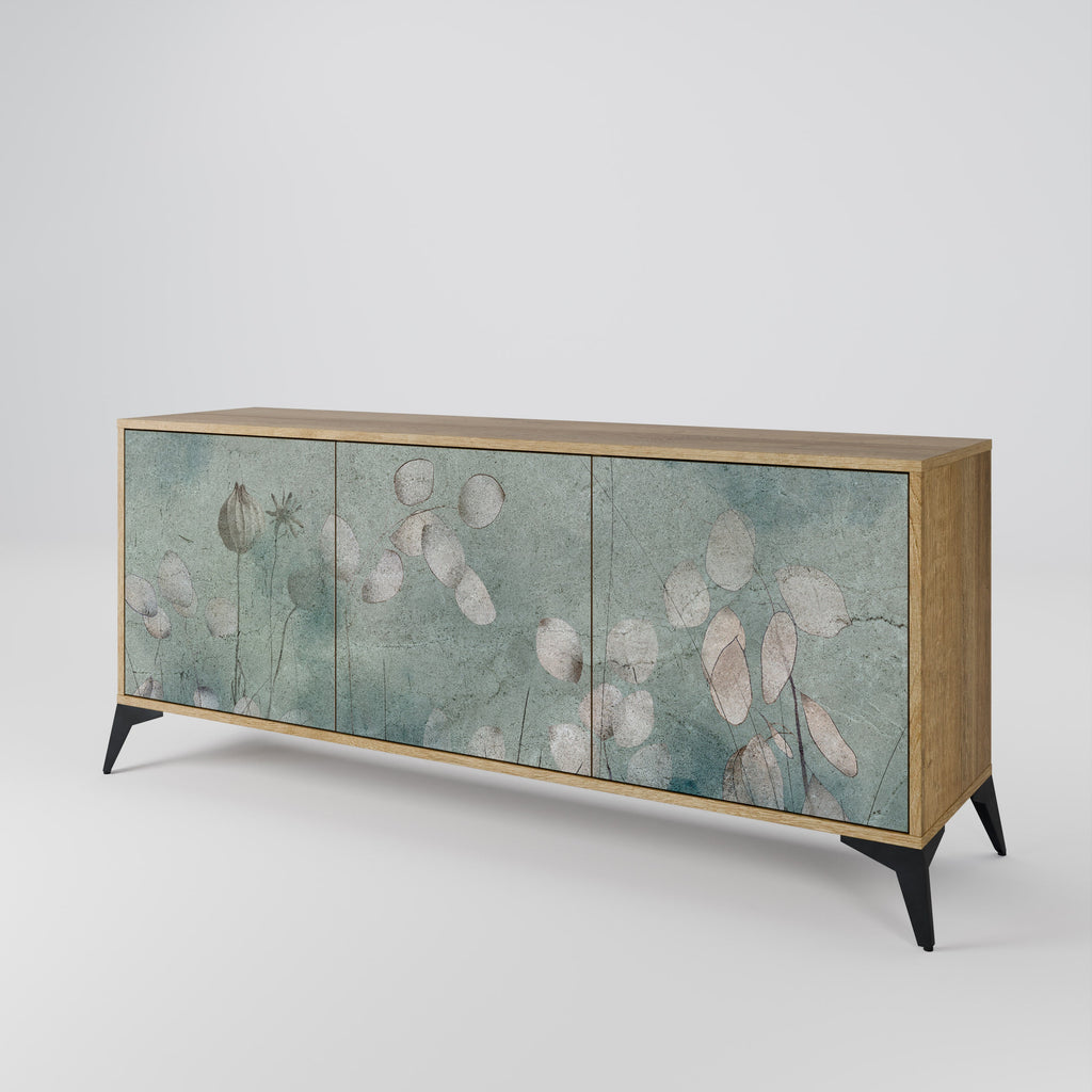Buffet 3 portes NIGHT LADY effet chêne