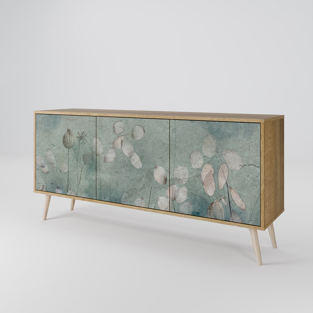 Buffet 3 portes NIGHT LADY effet chêne