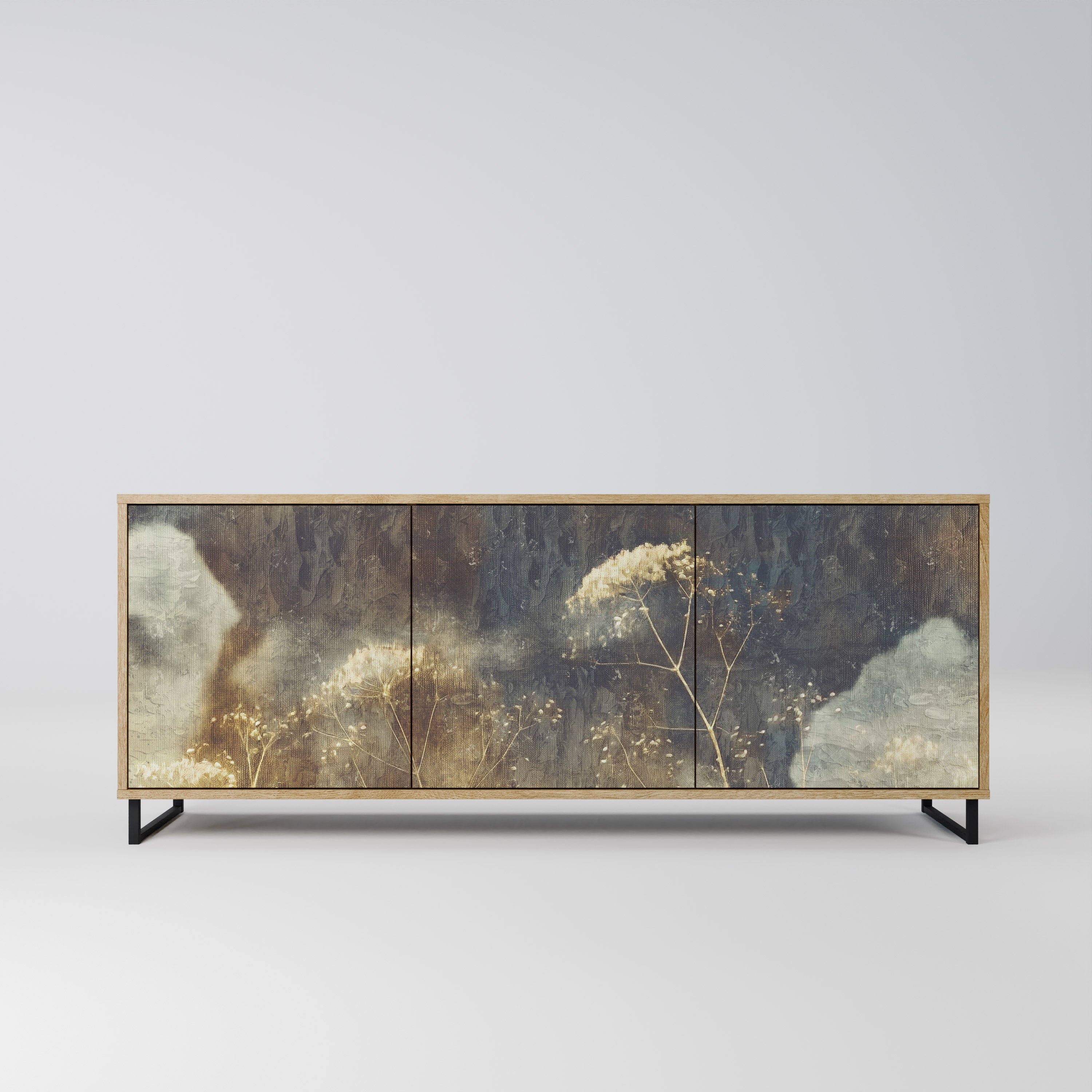 Buffet 3 portes GENTLE POWER effet chêne