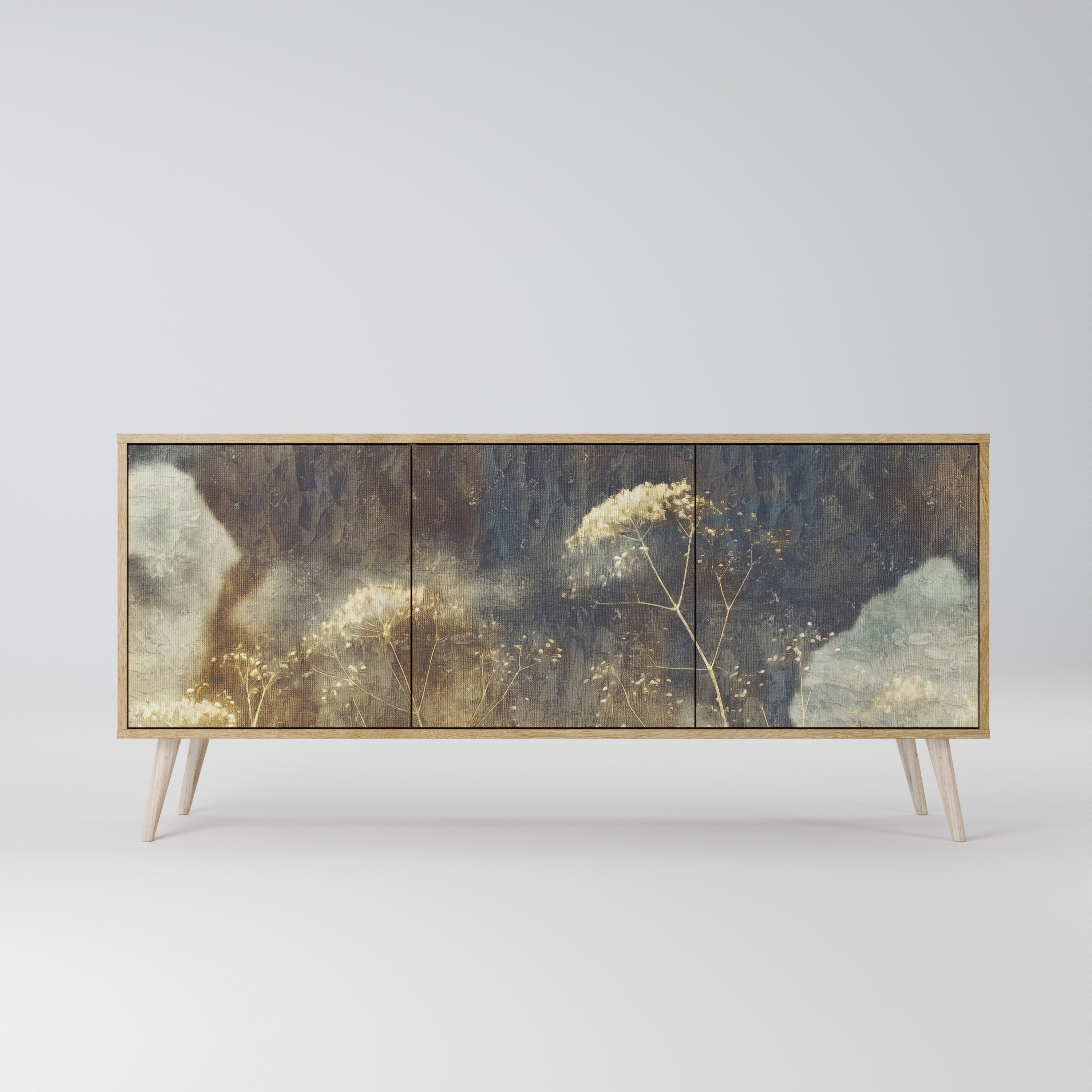 Buffet 3 portes GENTLE POWER effet chêne