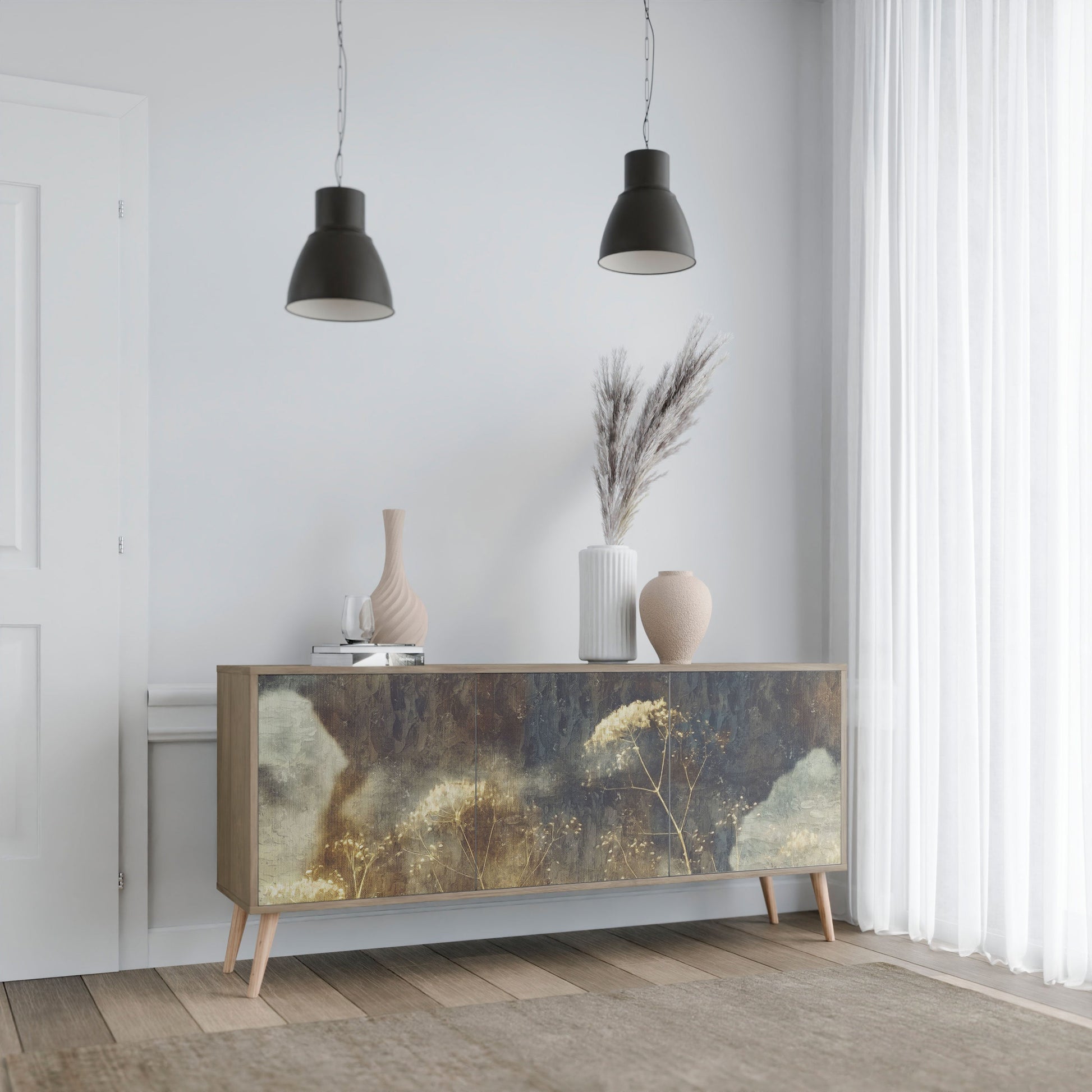 Buffet 3 portes GENTLE POWER effet chêne