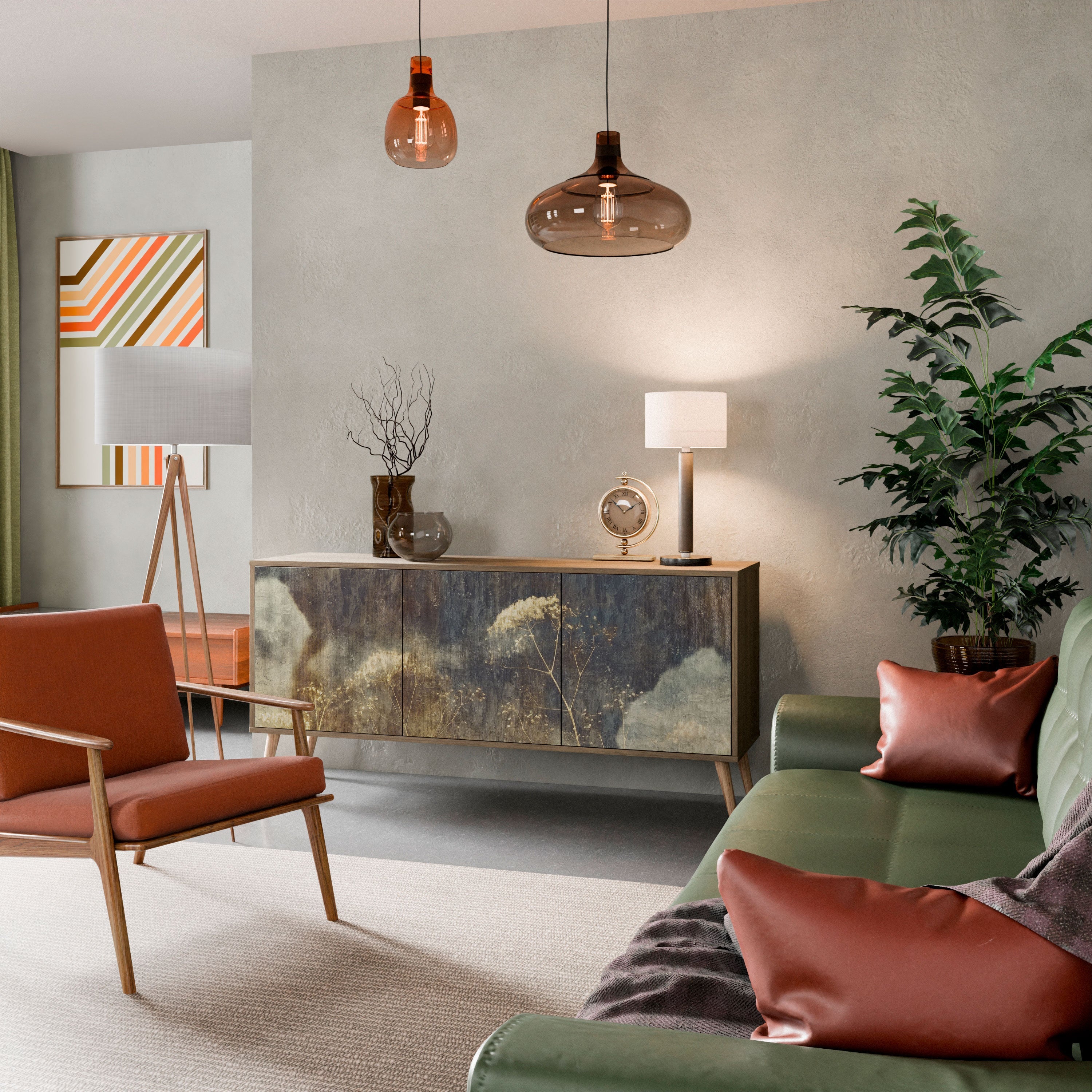 Buffet 3 portes GENTLE POWER effet chêne