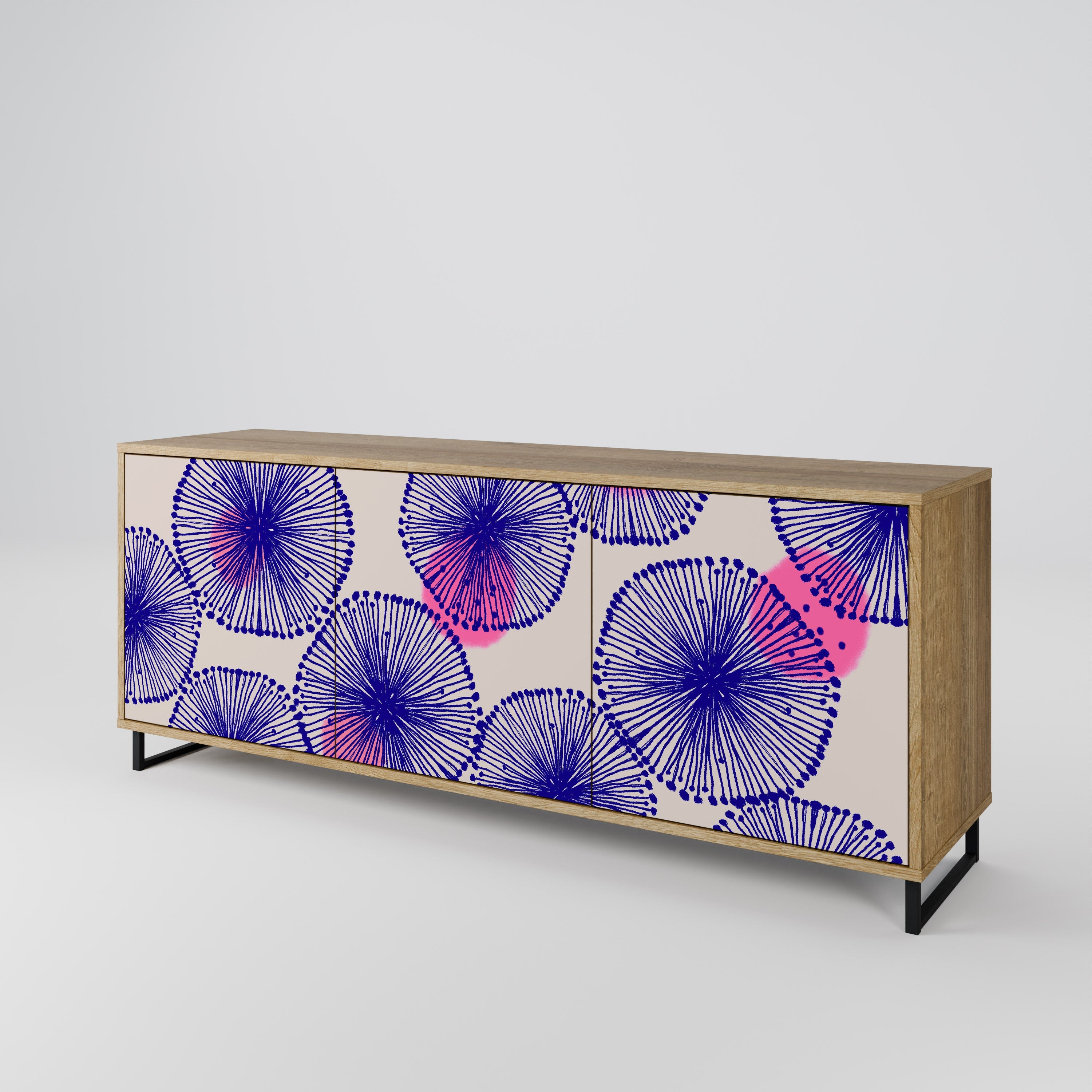 Buffet 3 portes MAGIC NATURE effet chêne