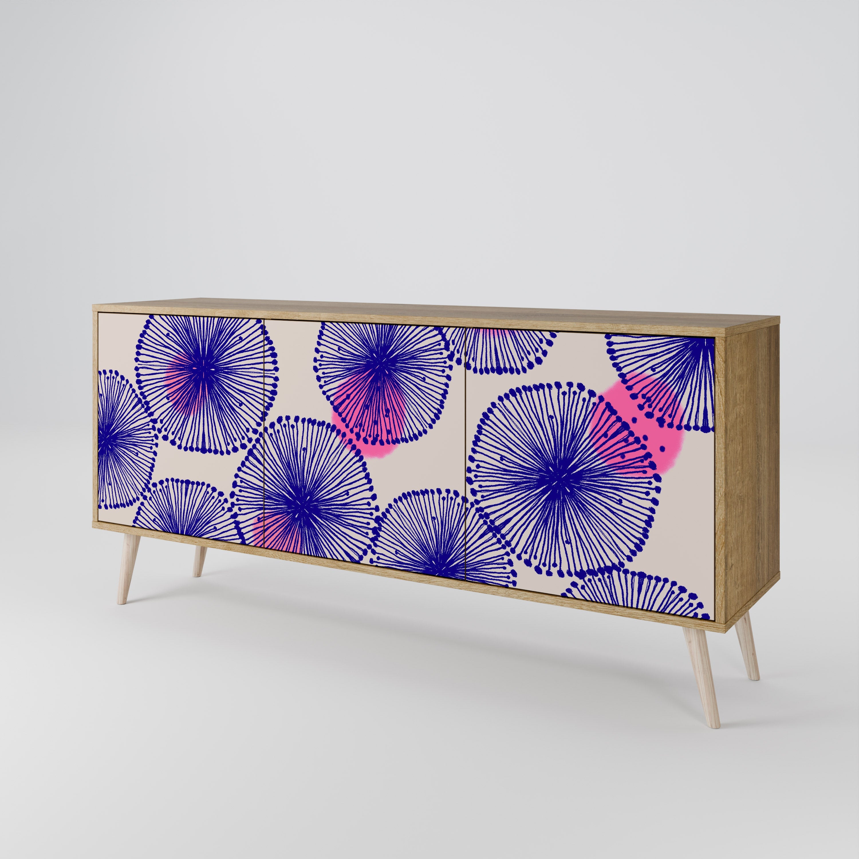 Buffet 3 portes MAGIC NATURE effet chêne