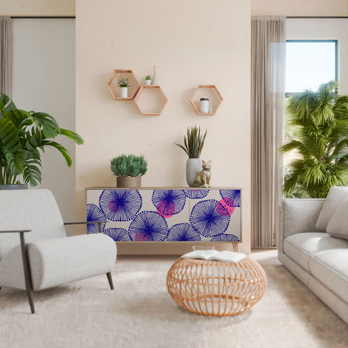 MAGIC NATURE 3-Door Sideboard