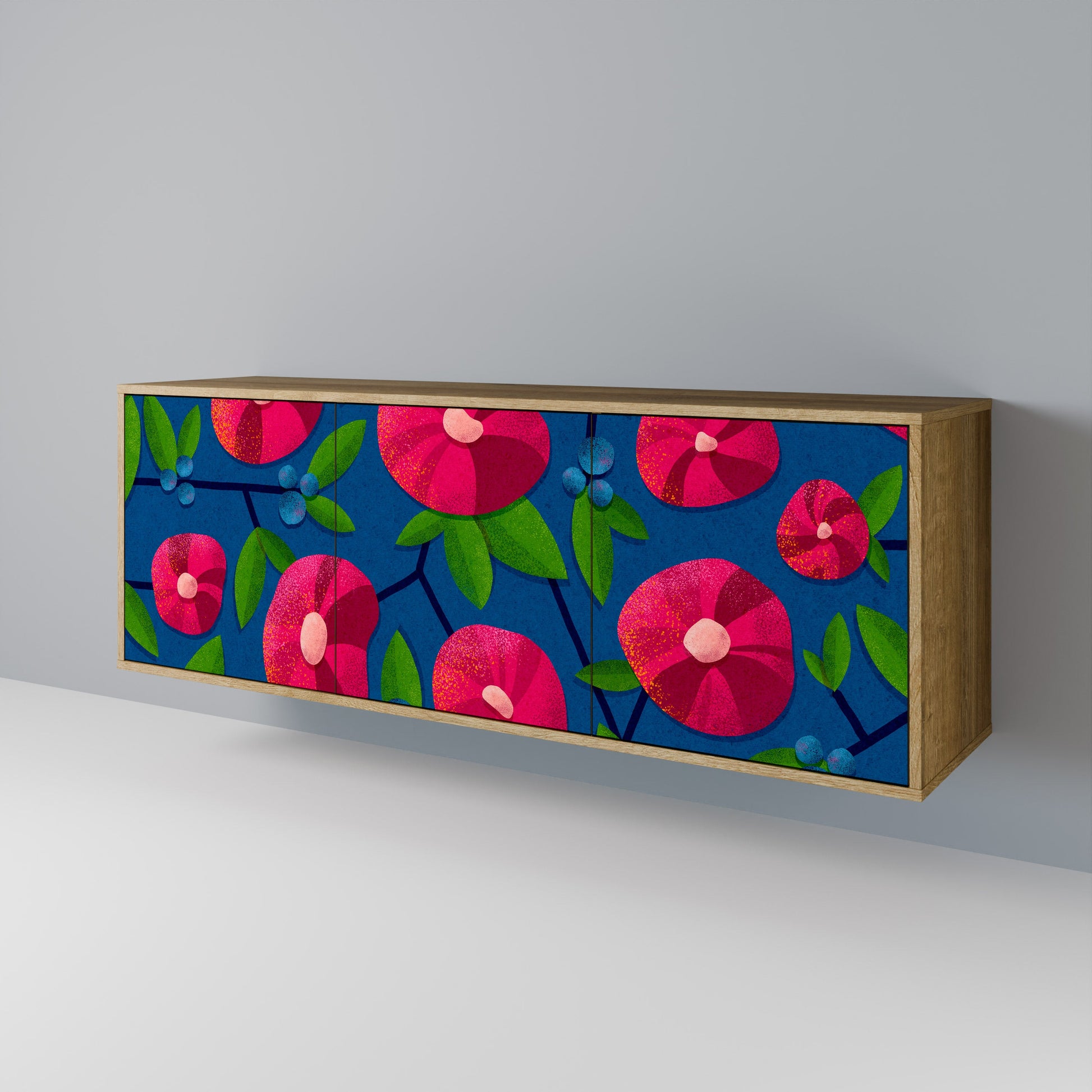 Buffet 3 portes effet chêne SPRING THOUGHTS