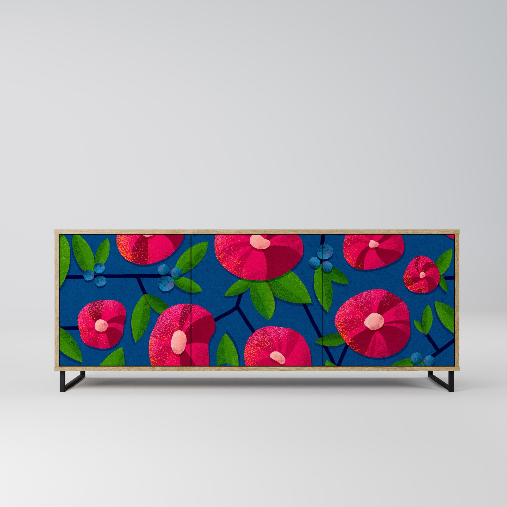 Buffet 3 portes effet chêne SPRING THOUGHTS