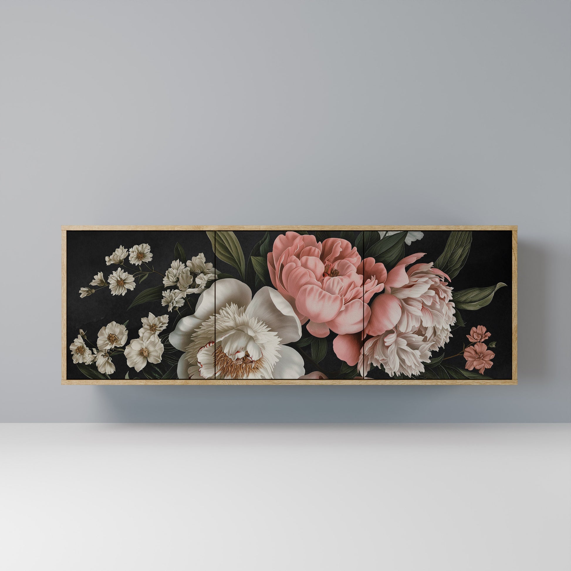 Buffet 3 portes LUSH ELEGANCE effet chêne