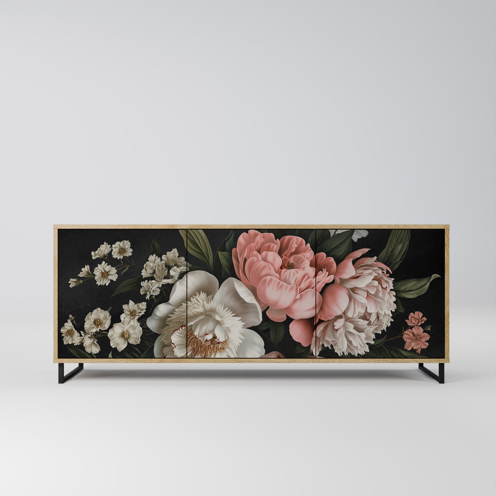 Buffet 3 portes LUSH ELEGANCE effet chêne