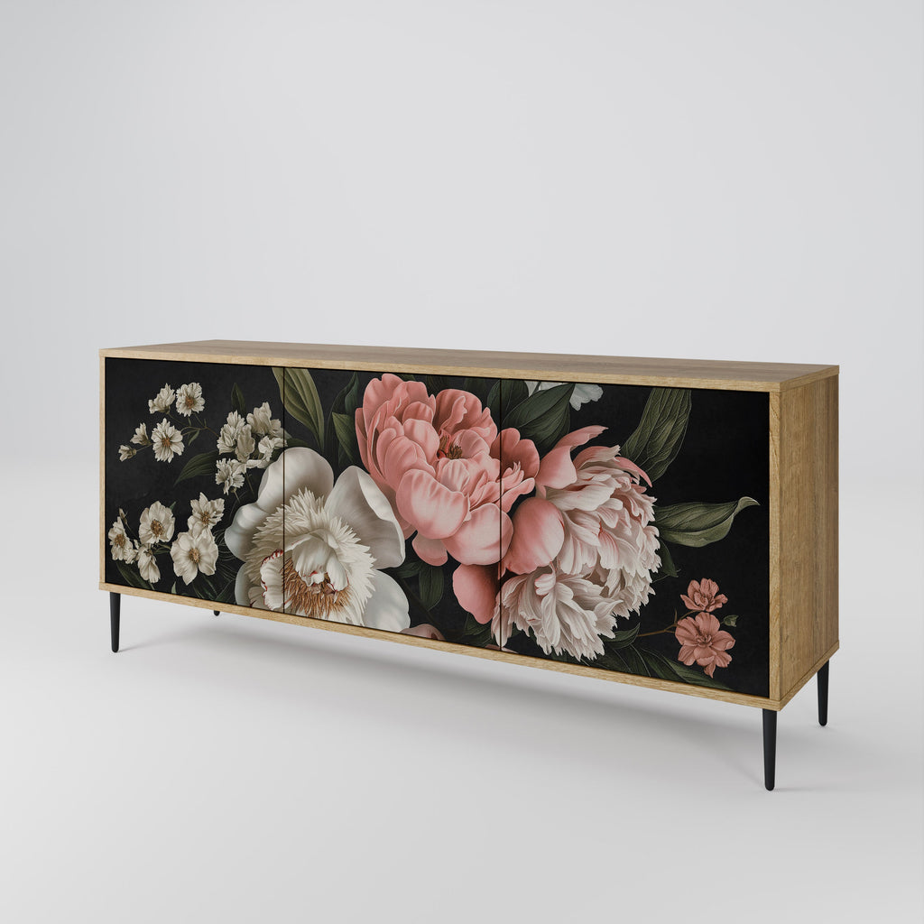 Buffet 3 portes LUSH ELEGANCE effet chêne