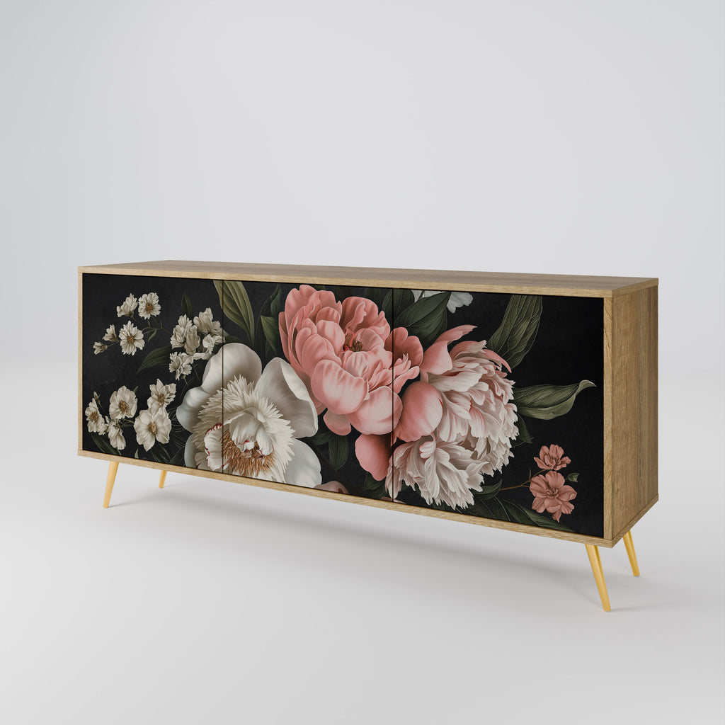 Buffet 3 portes LUSH ELEGANCE effet chêne