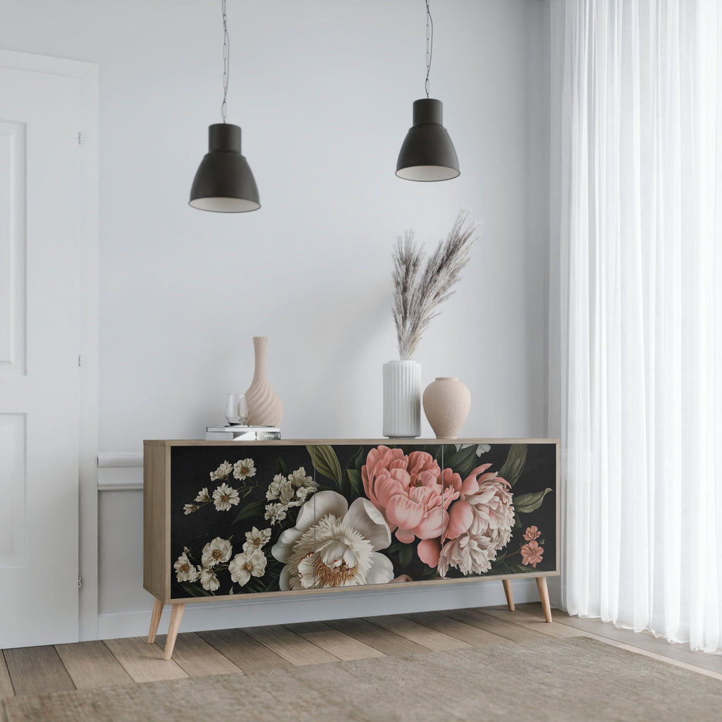 Buffet 3 portes LUSH ELEGANCE effet chêne