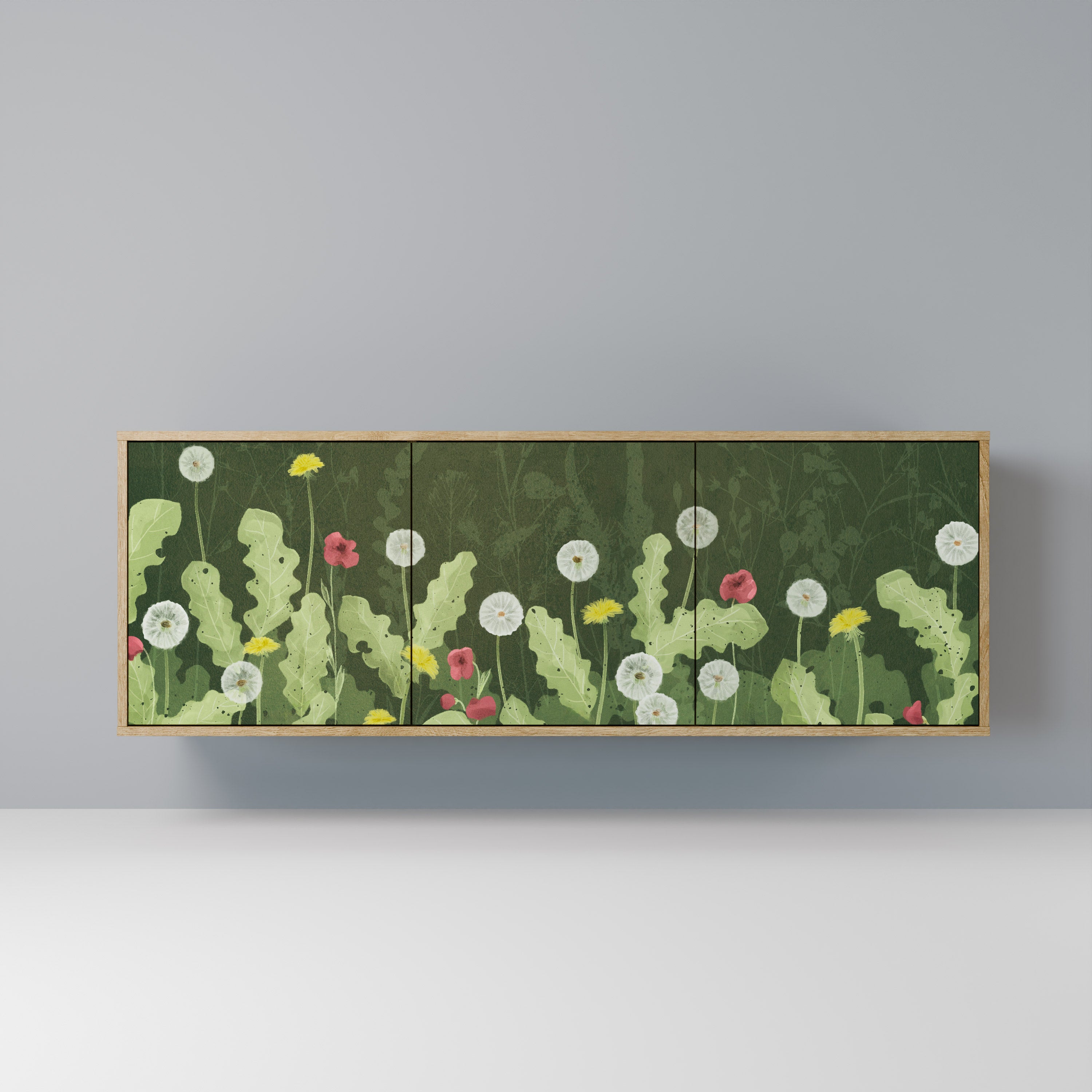 Buffet 3 portes DANDELION AMUSE effet chêne