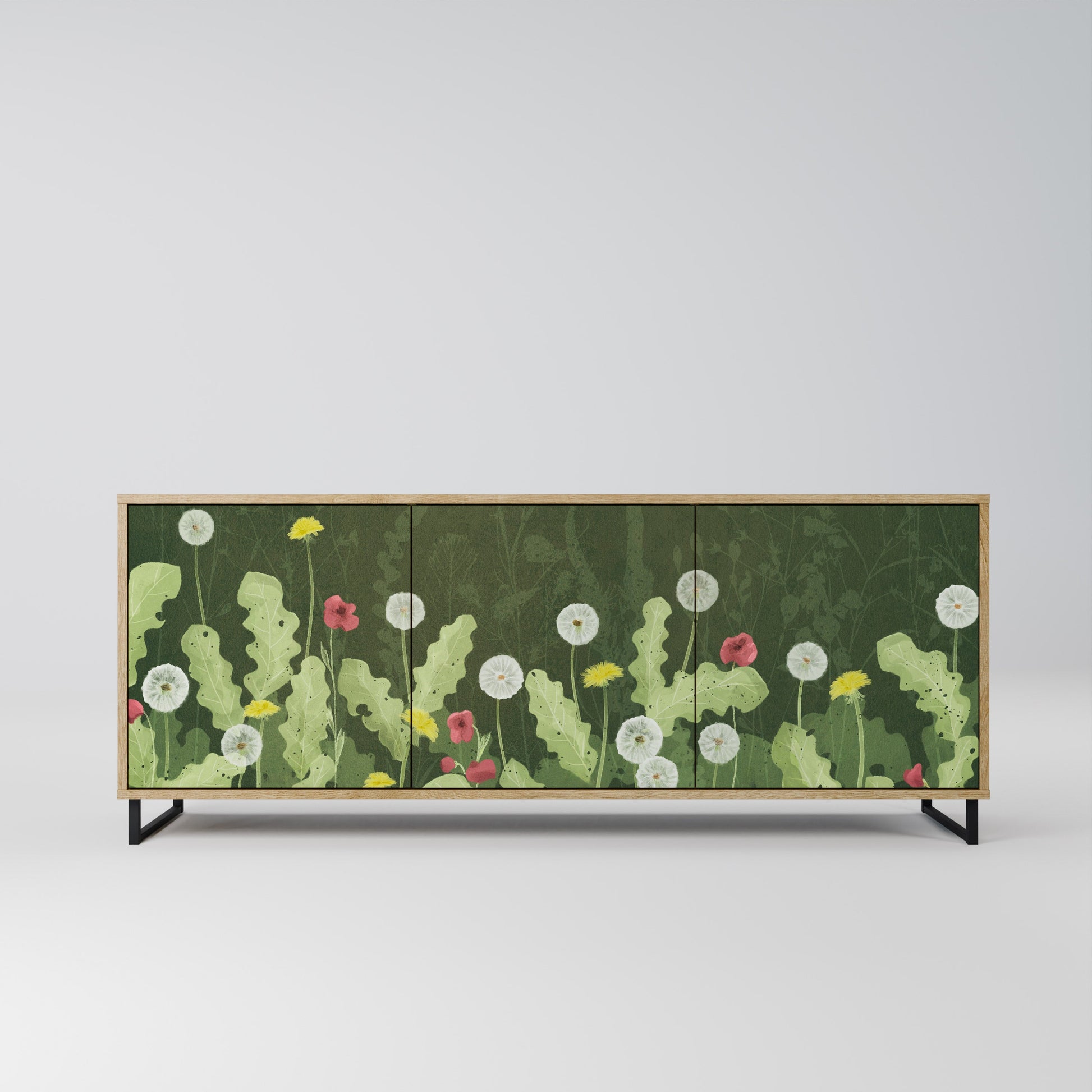 Buffet 3 portes DANDELION AMUSE effet chêne