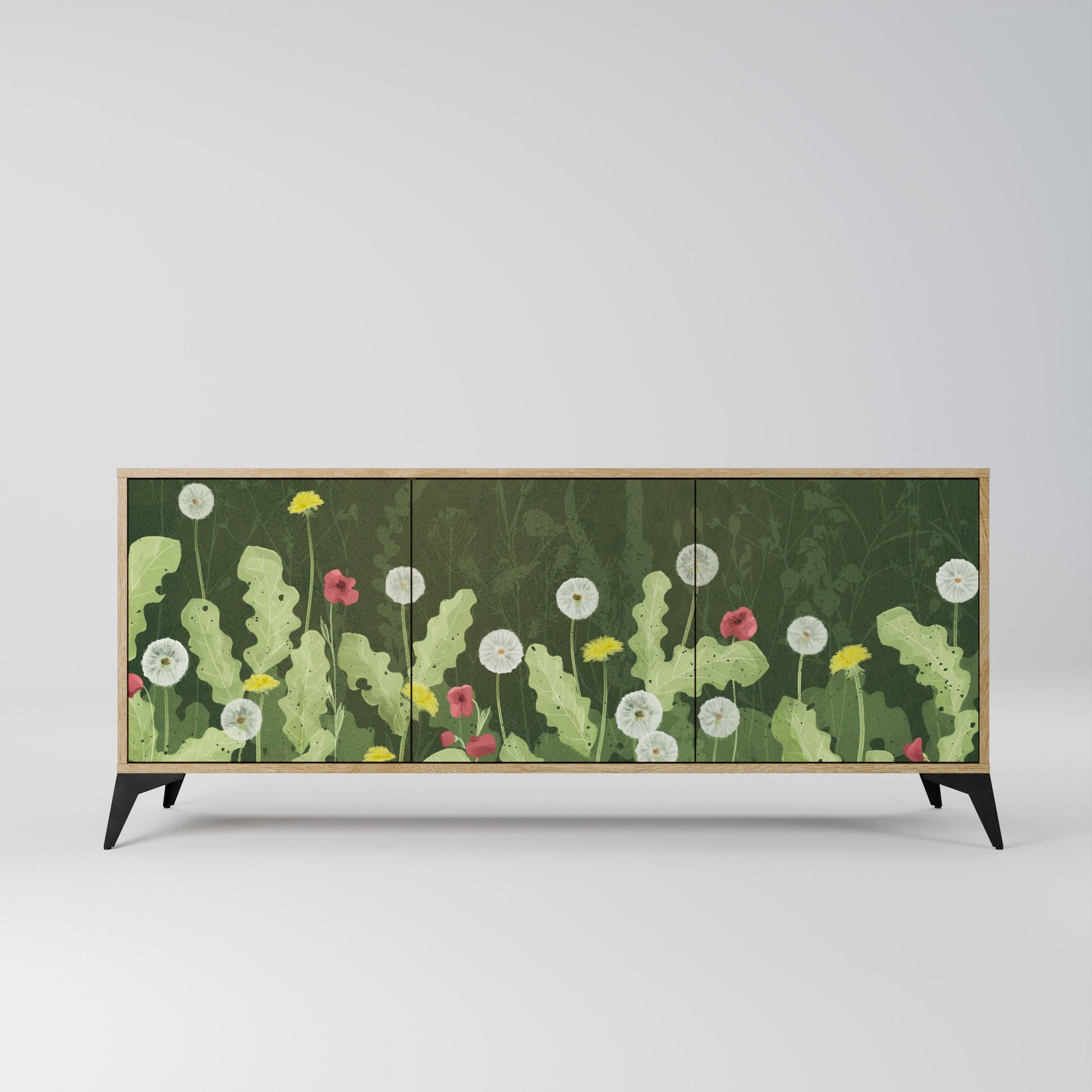 Buffet 3 portes DANDELION AMUSE effet chêne