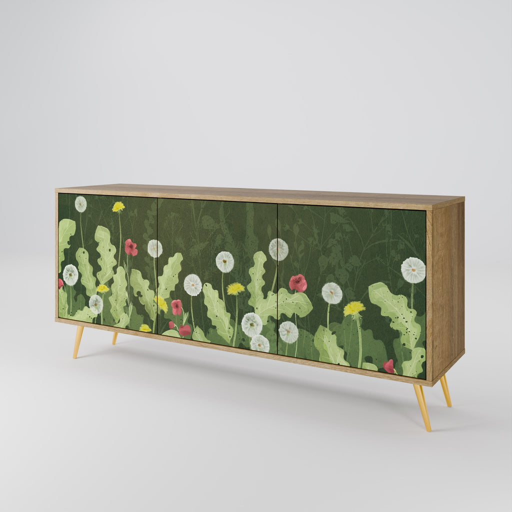 Buffet 3 portes DANDELION AMUSE effet chêne