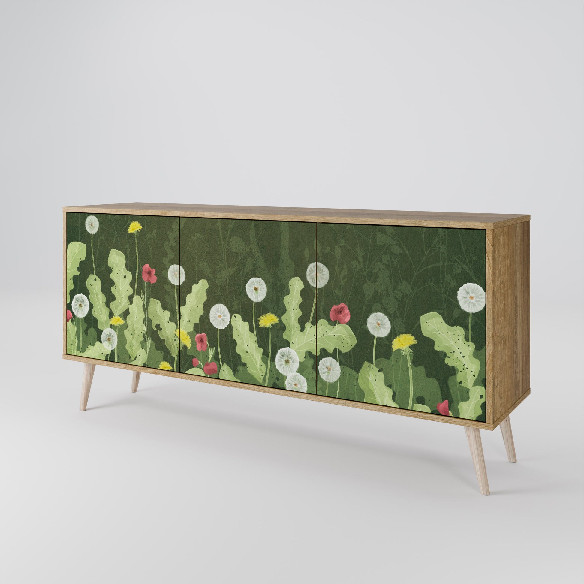 Buffet 3 portes DANDELION AMUSE effet chêne