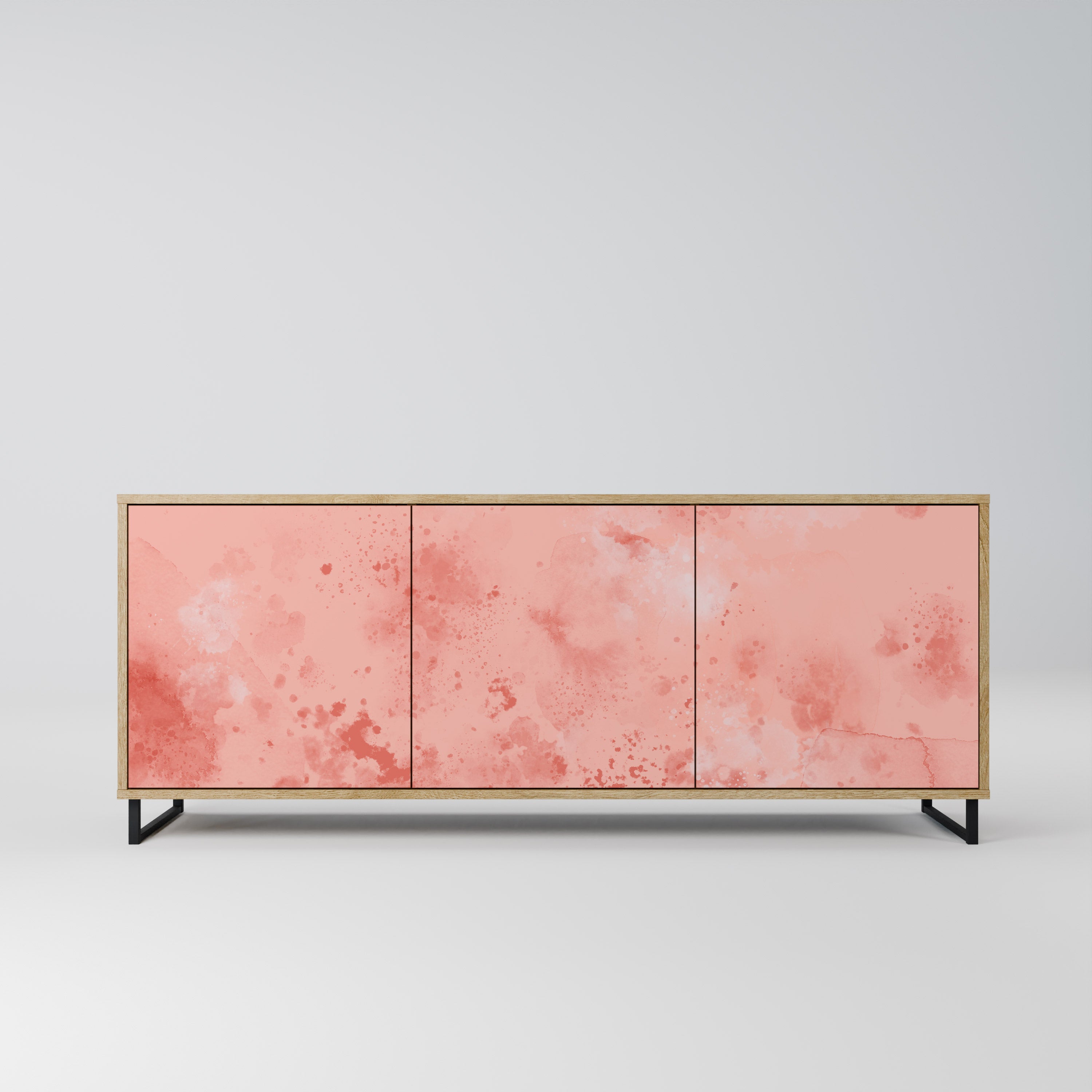 Buffet 3 portes effet chêne CRANE DANCE