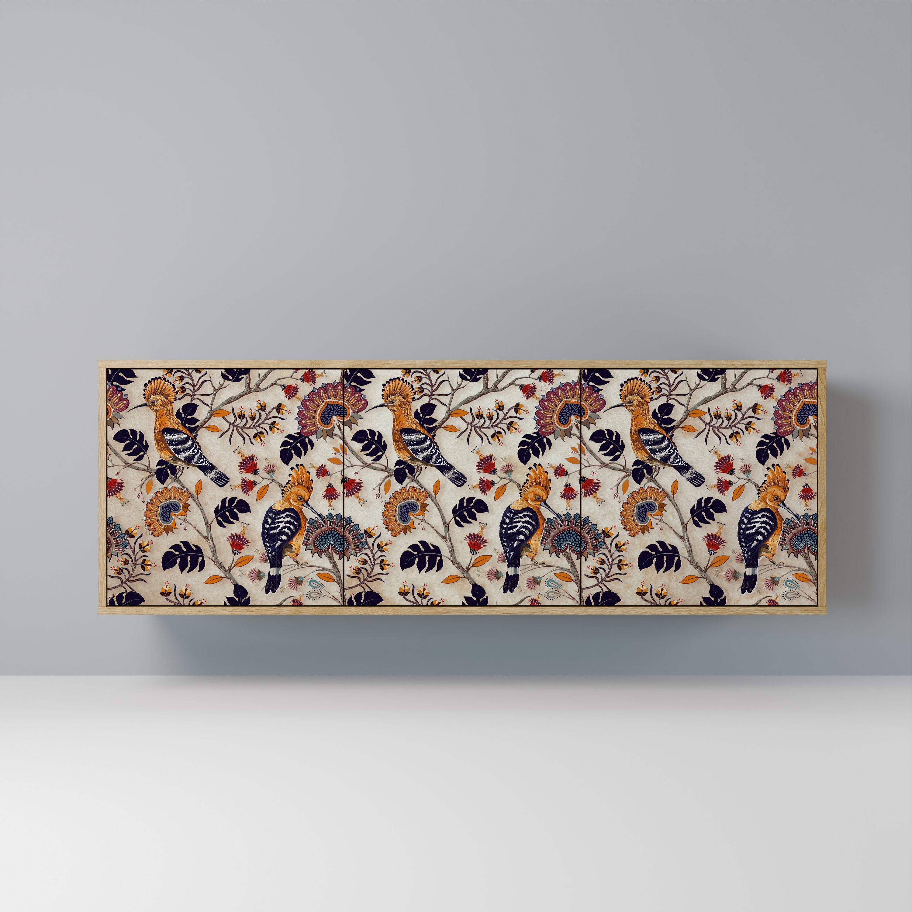 Buffet 3 portes EMINENT HOOPOE effet chêne