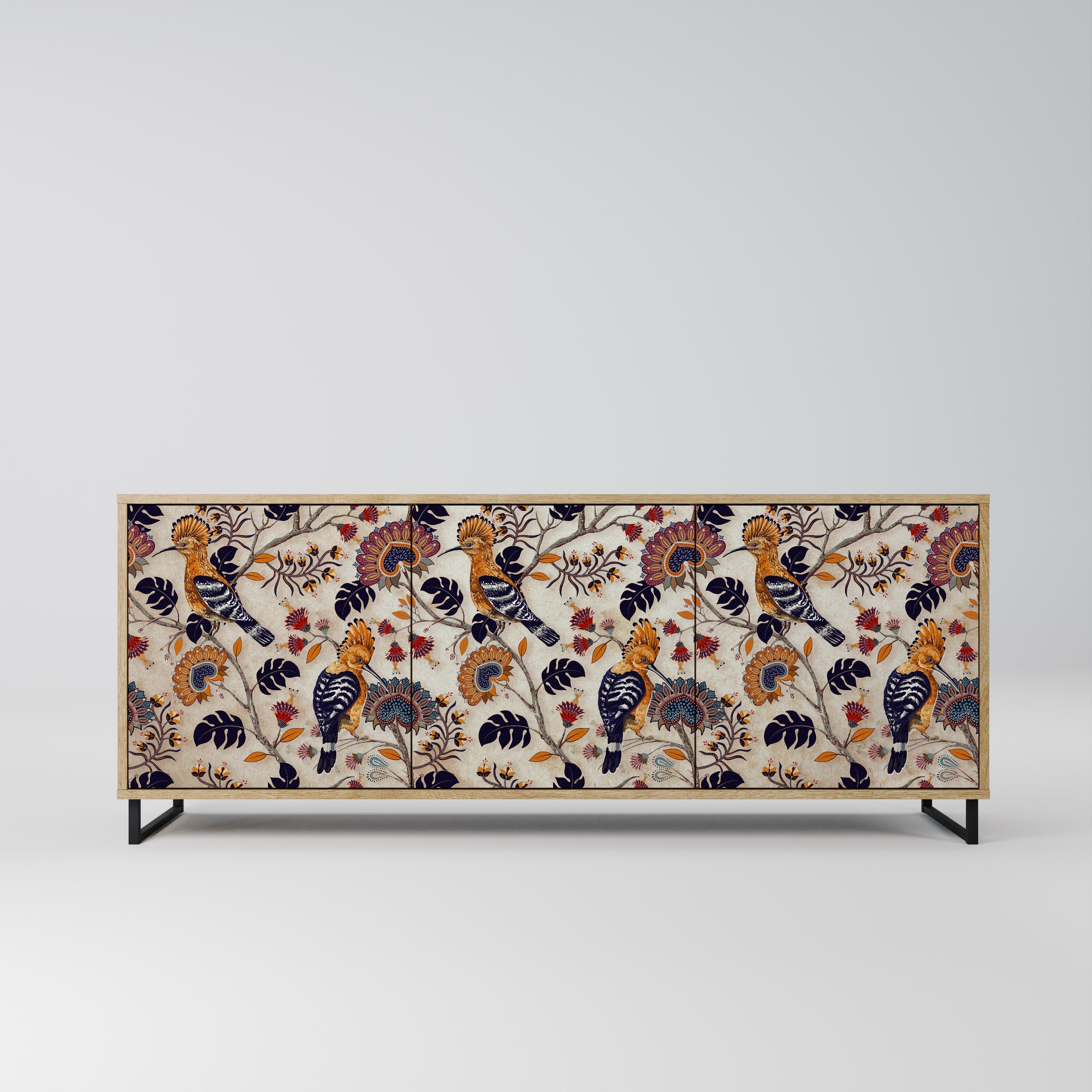 Buffet 3 portes EMINENT HOOPOE effet chêne