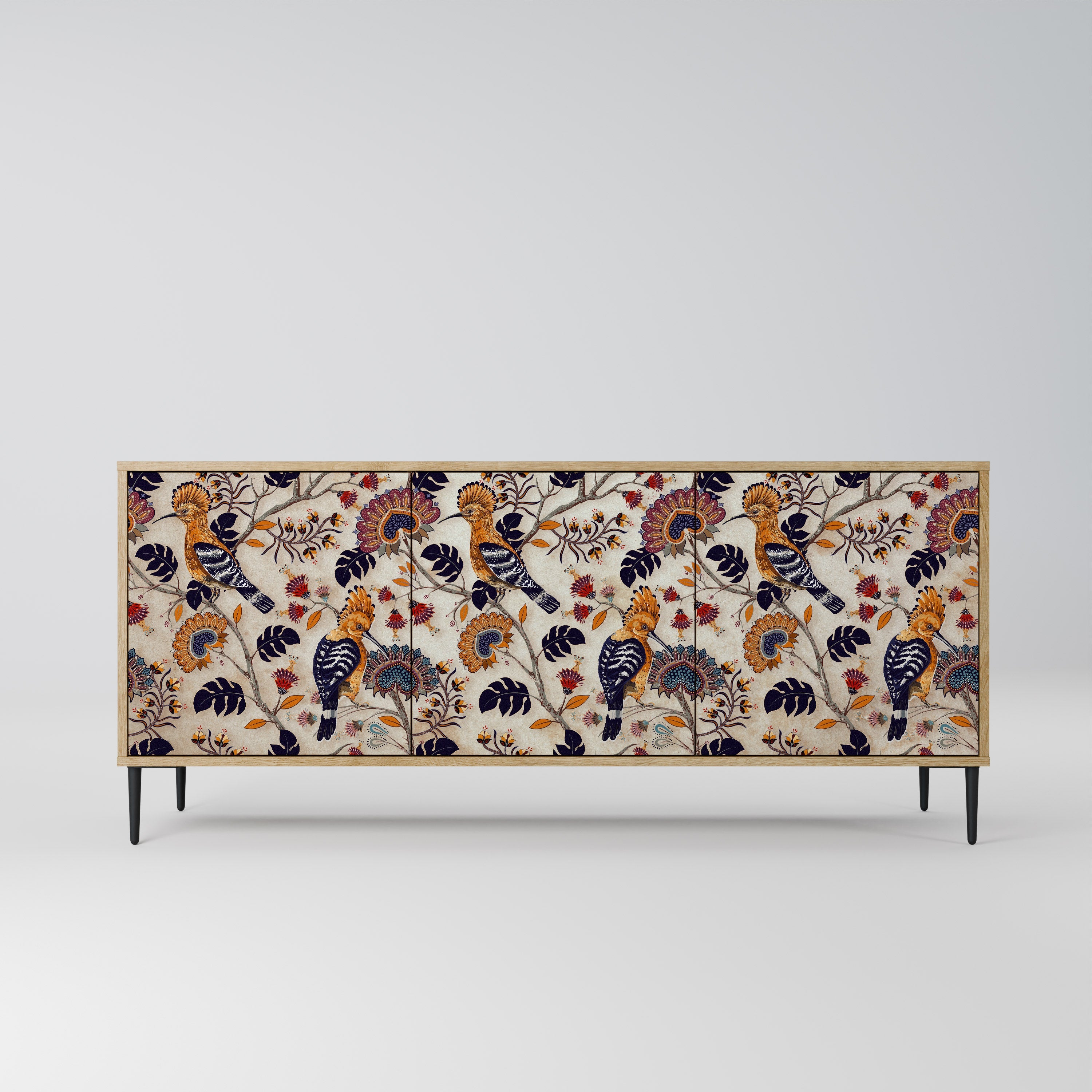 Buffet 3 portes EMINENT HOOPOE effet chêne