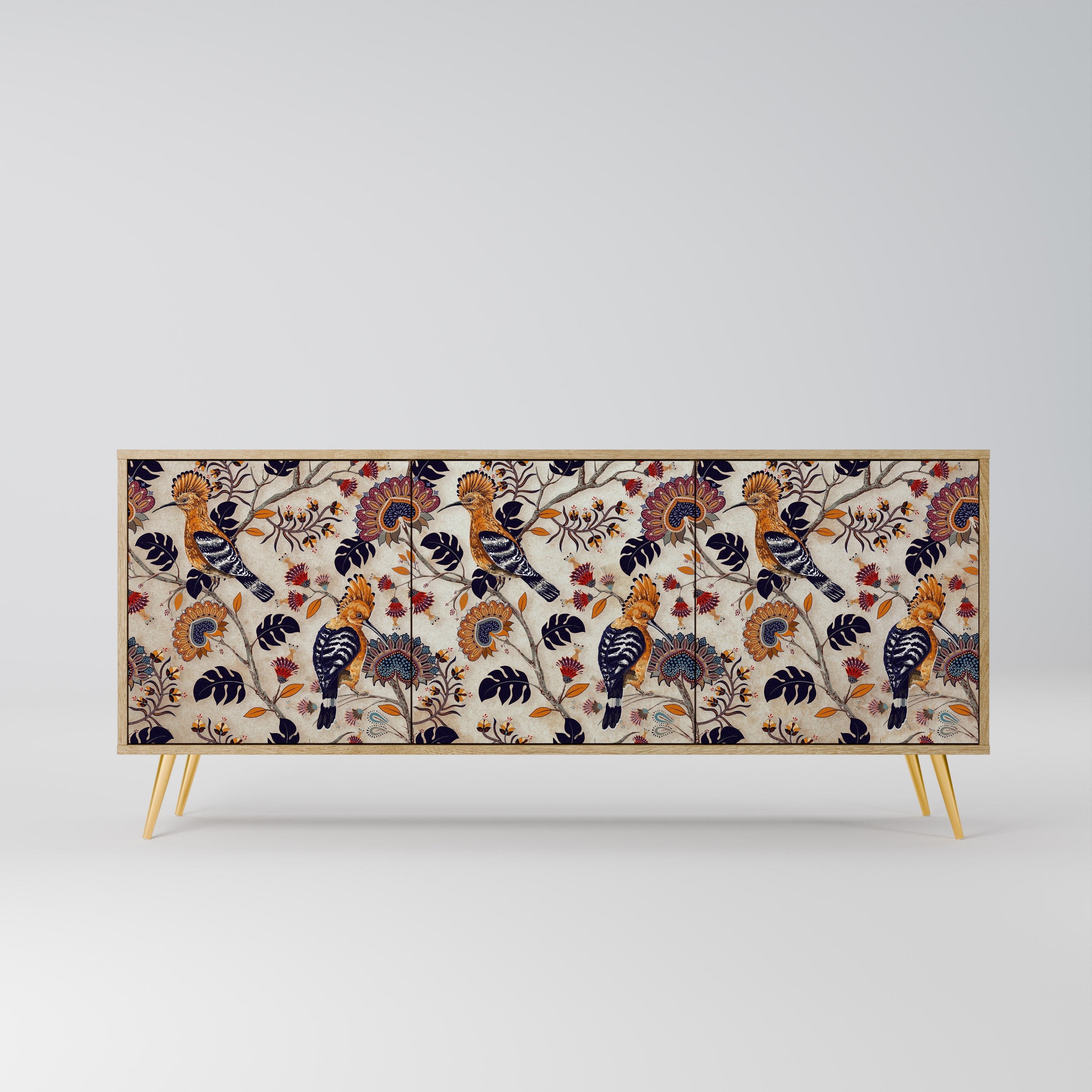 Buffet 3 portes EMINENT HOOPOE effet chêne