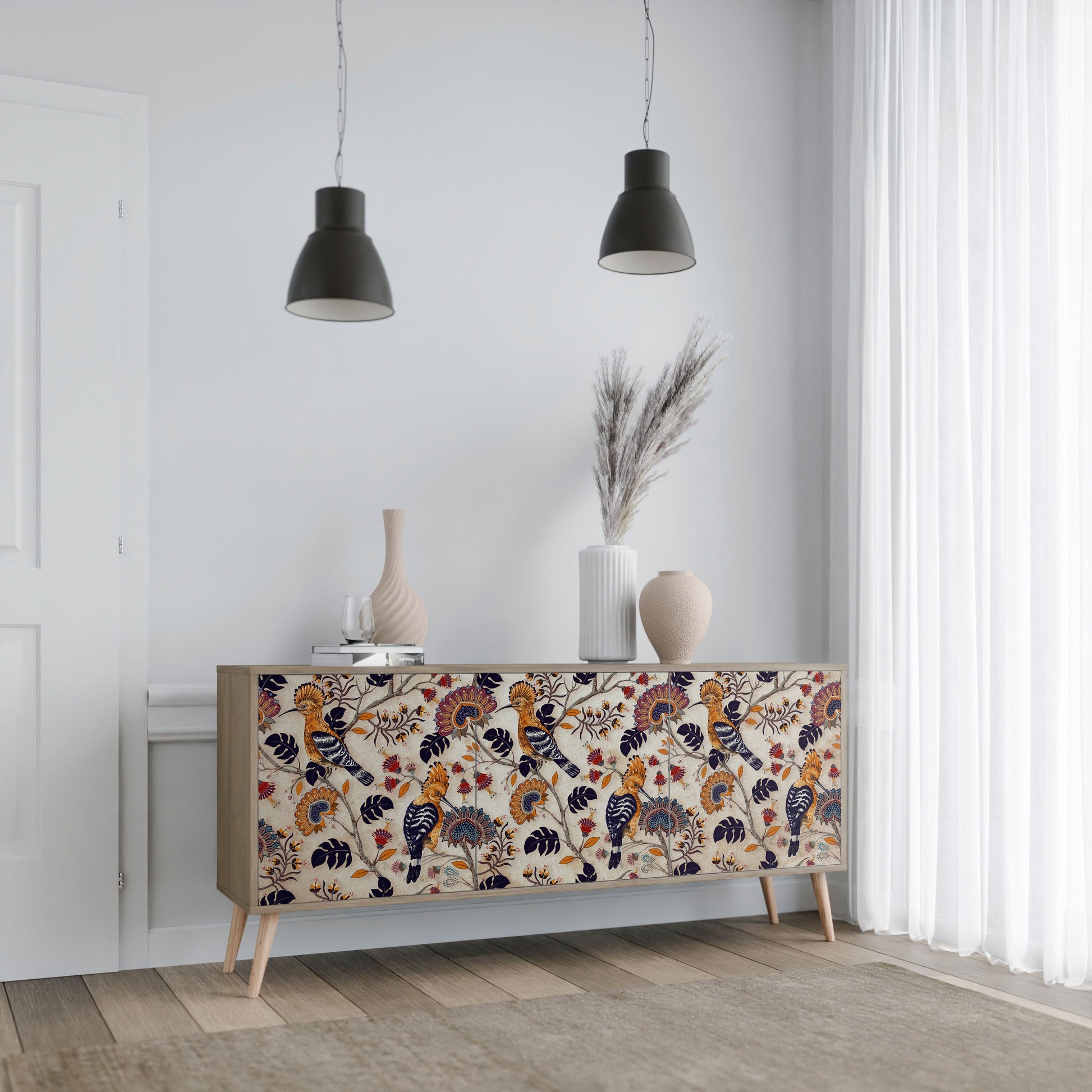 Buffet 3 portes EMINENT HOOPOE effet chêne