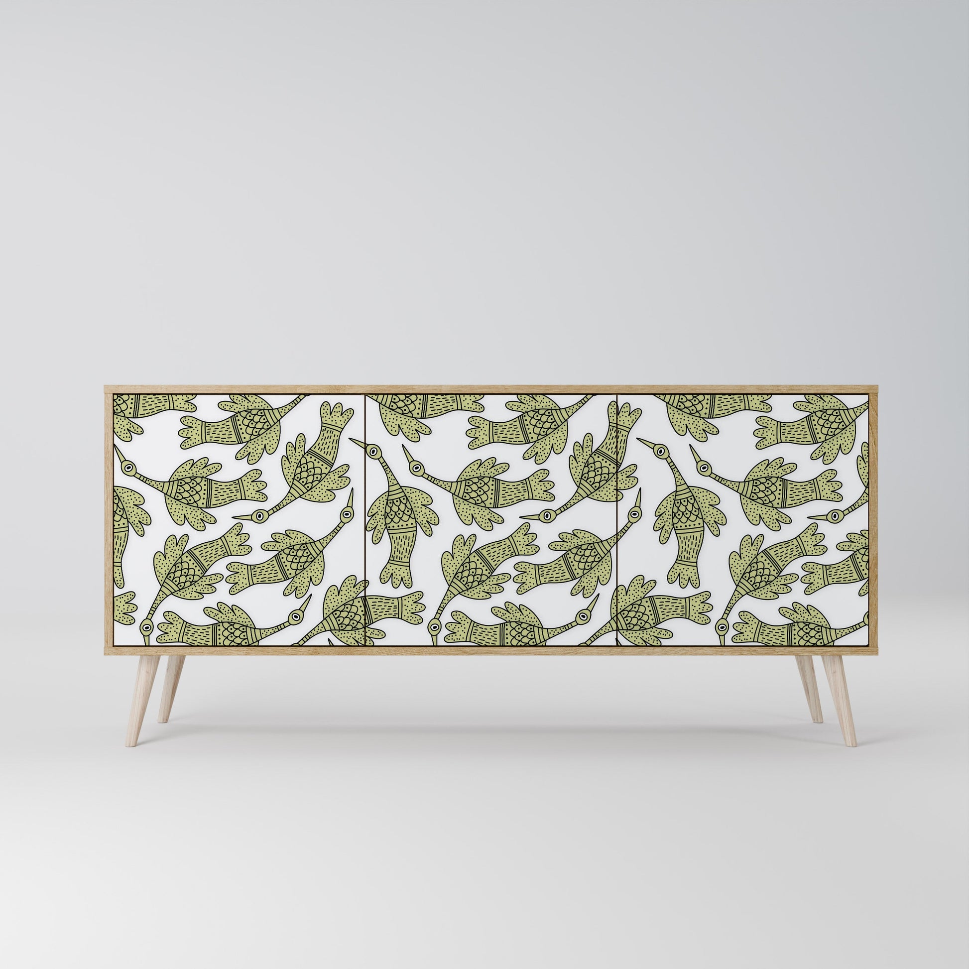 Buffet 3 portes SEEDLING SONGBIRD effet chêne