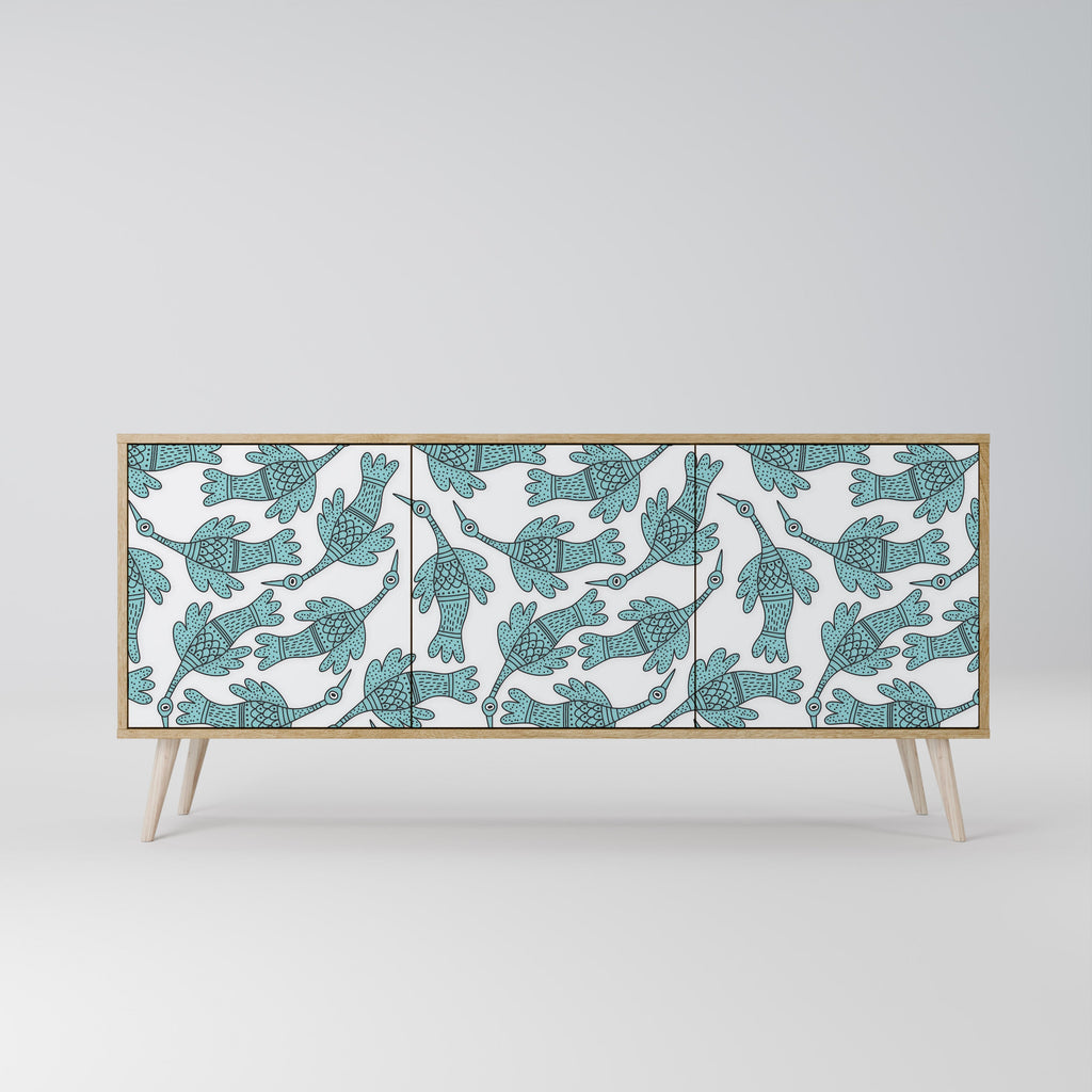 Buffet 3 portes WATERSPOUT SONGIBIRD effet chêne
