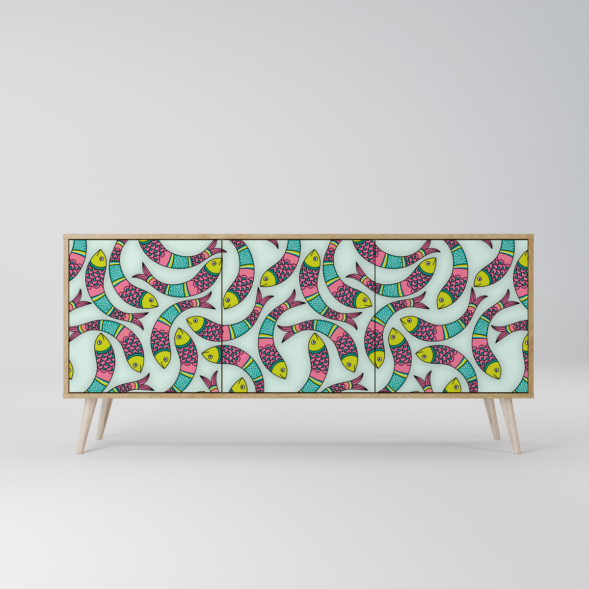 INDIAN FISH 3-Door Sideboard