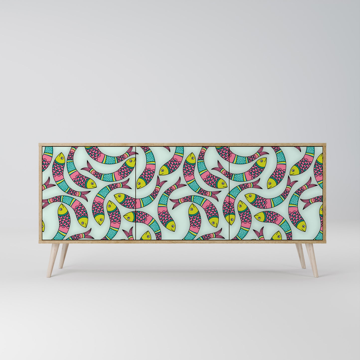 INDIAN FISH 3-Door Sideboard
