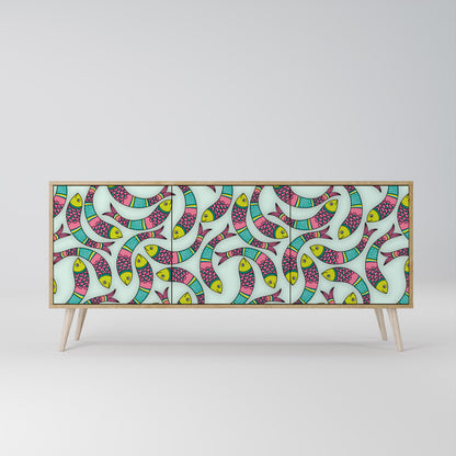 INDIAN FISH 3-Door Sideboard