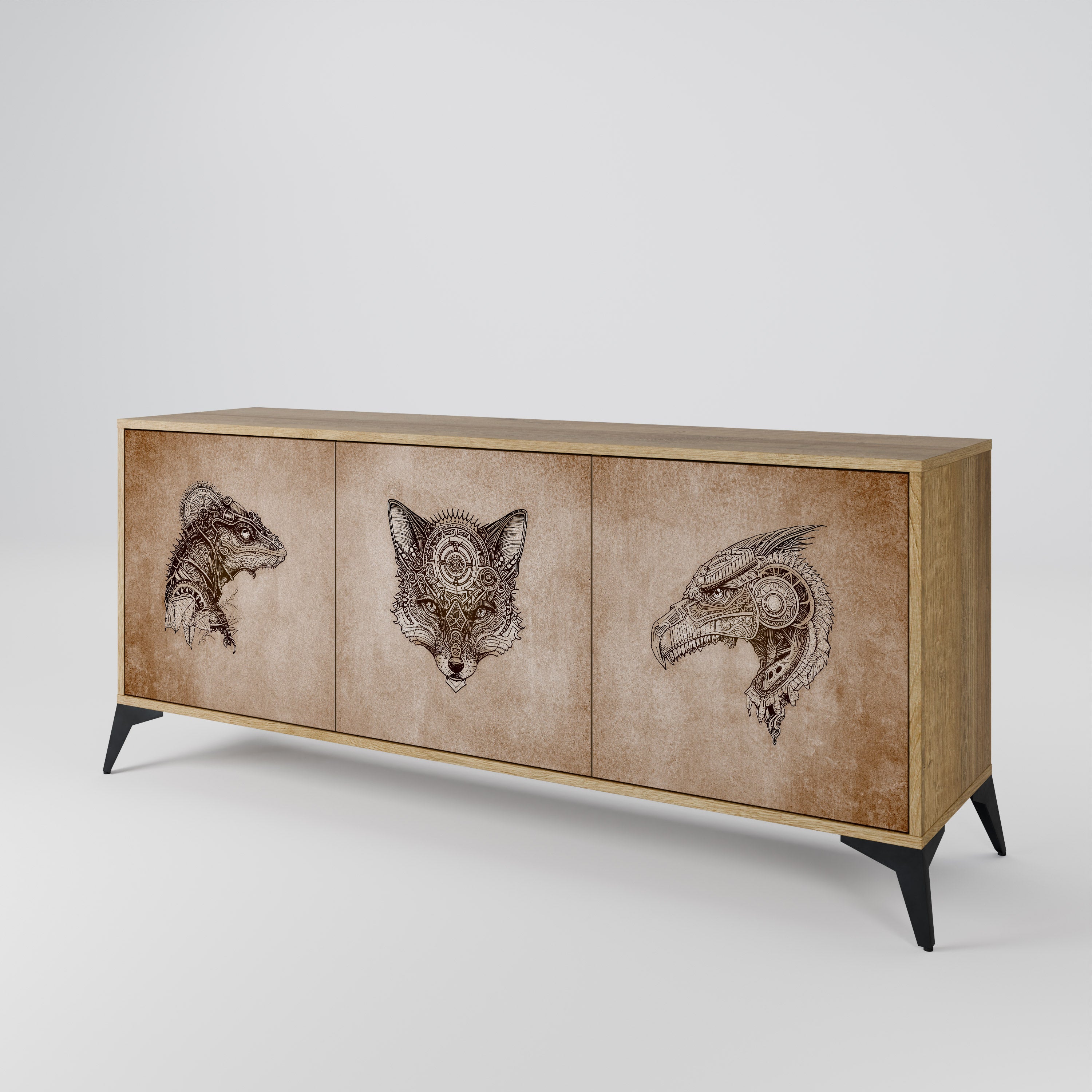 STEAMPUNK CLAN 3-Door Sideboard