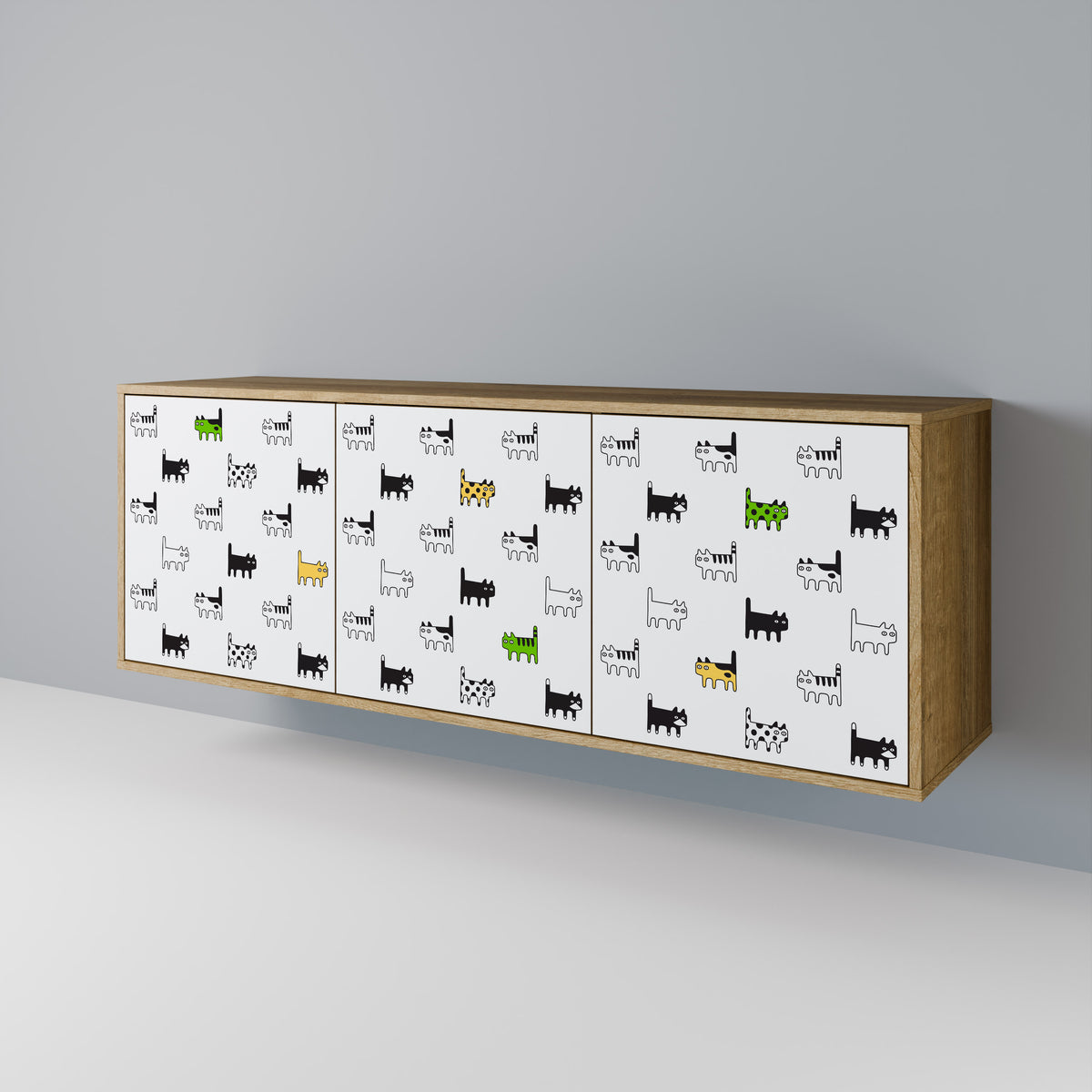 CATS COMPILATION 3-Door Sideboard