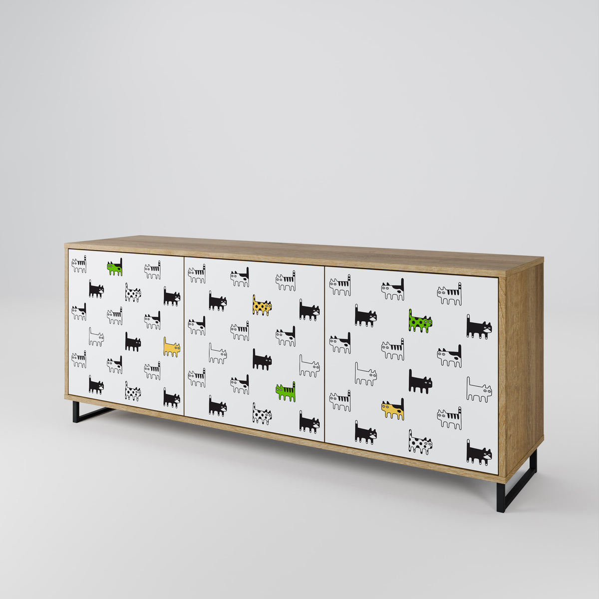 CATS COMPILATION 3-Door Sideboard