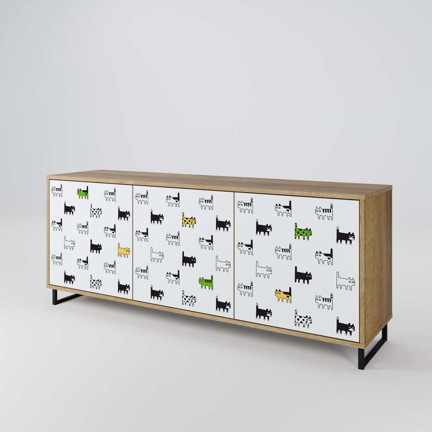 CATS COMPILATION 3-Door Sideboard