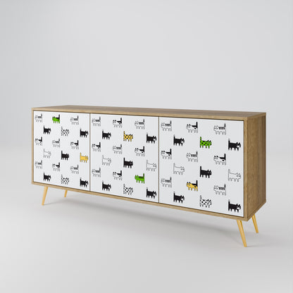 CATS COMPILATION 3-Door Sideboard