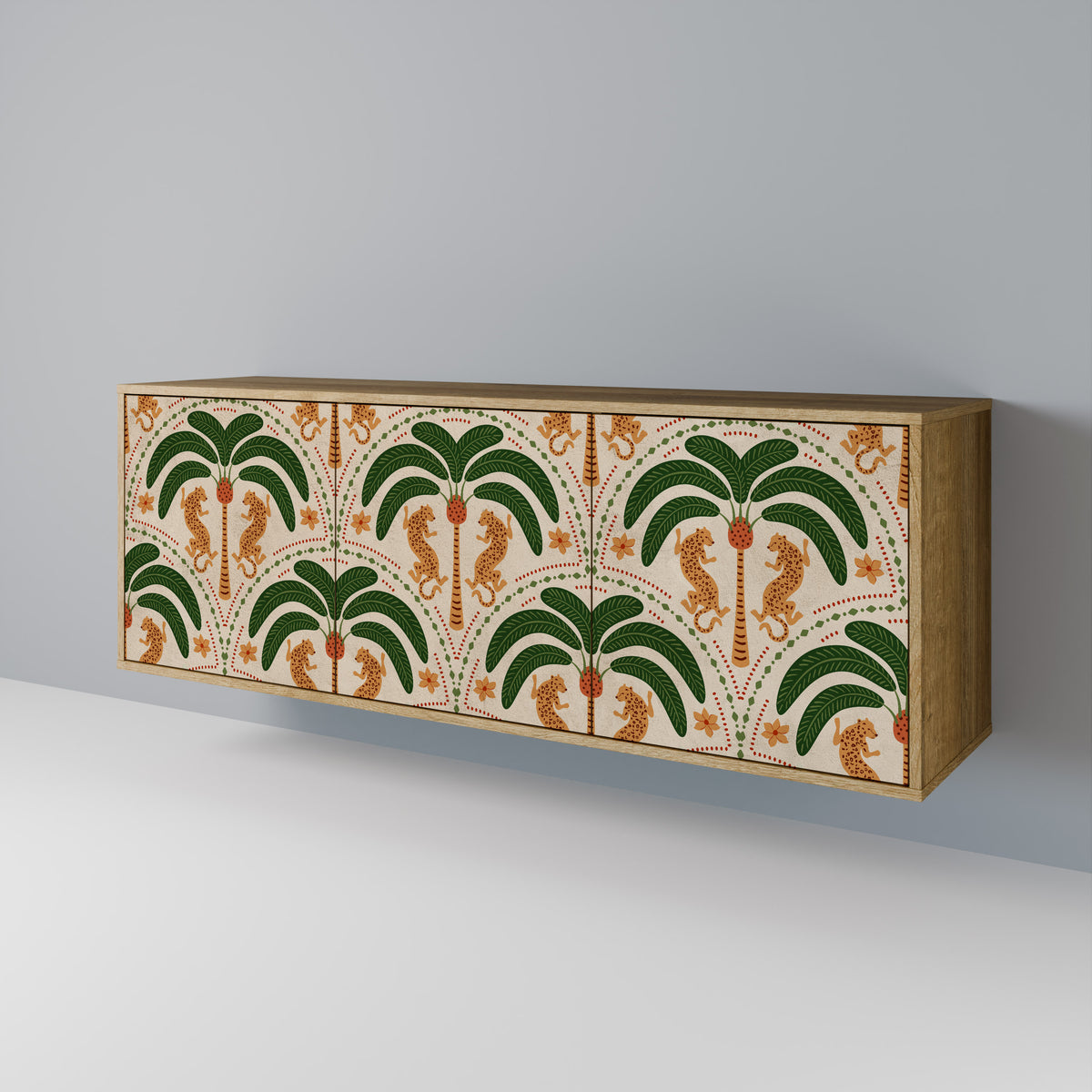 DANCING PREDATORS 3-Door Sideboard