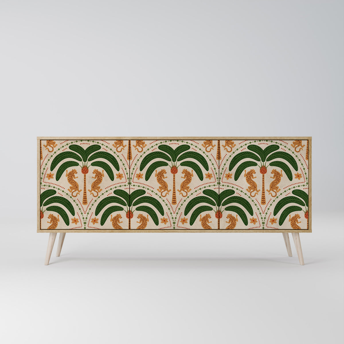 DANCING PREDATORS 3-Door Sideboard