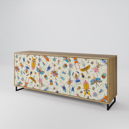 COLORFUL INSECTS 3-Door Sideboard