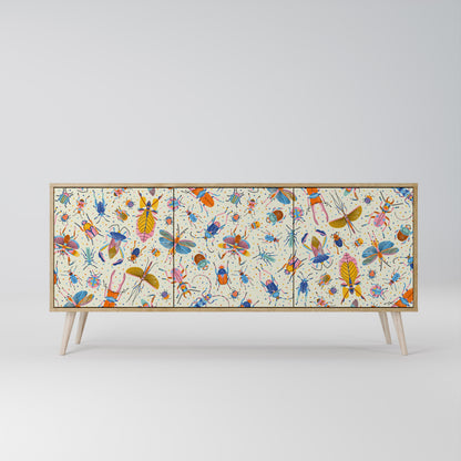 COLORFUL INSECTS 3-Door Sideboard