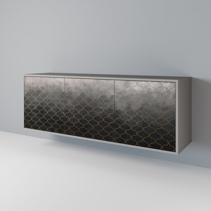 TESSELATED GRAYISH 3-Door Sideboard