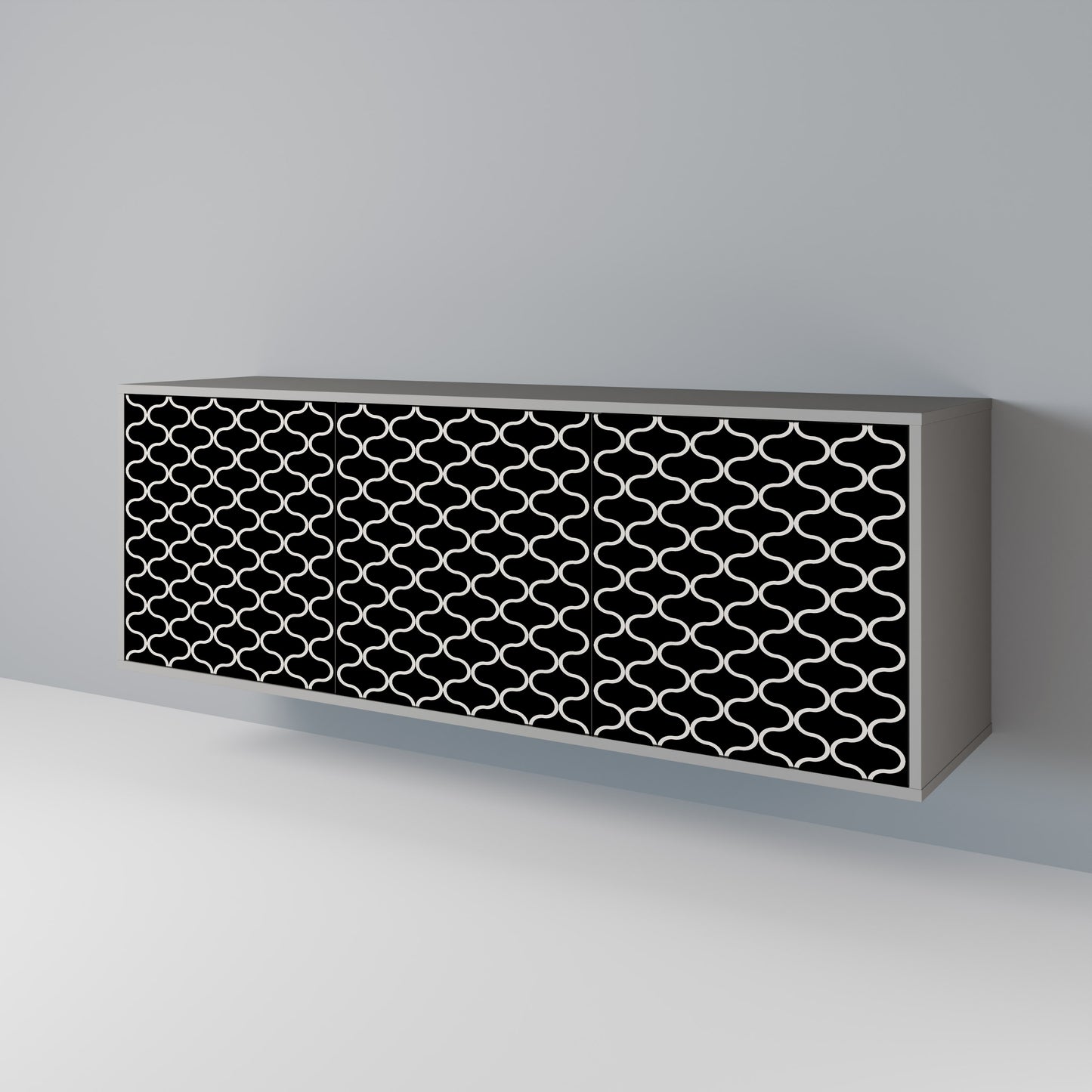 TESSELATED BLACKNESS 3-Door Sideboard