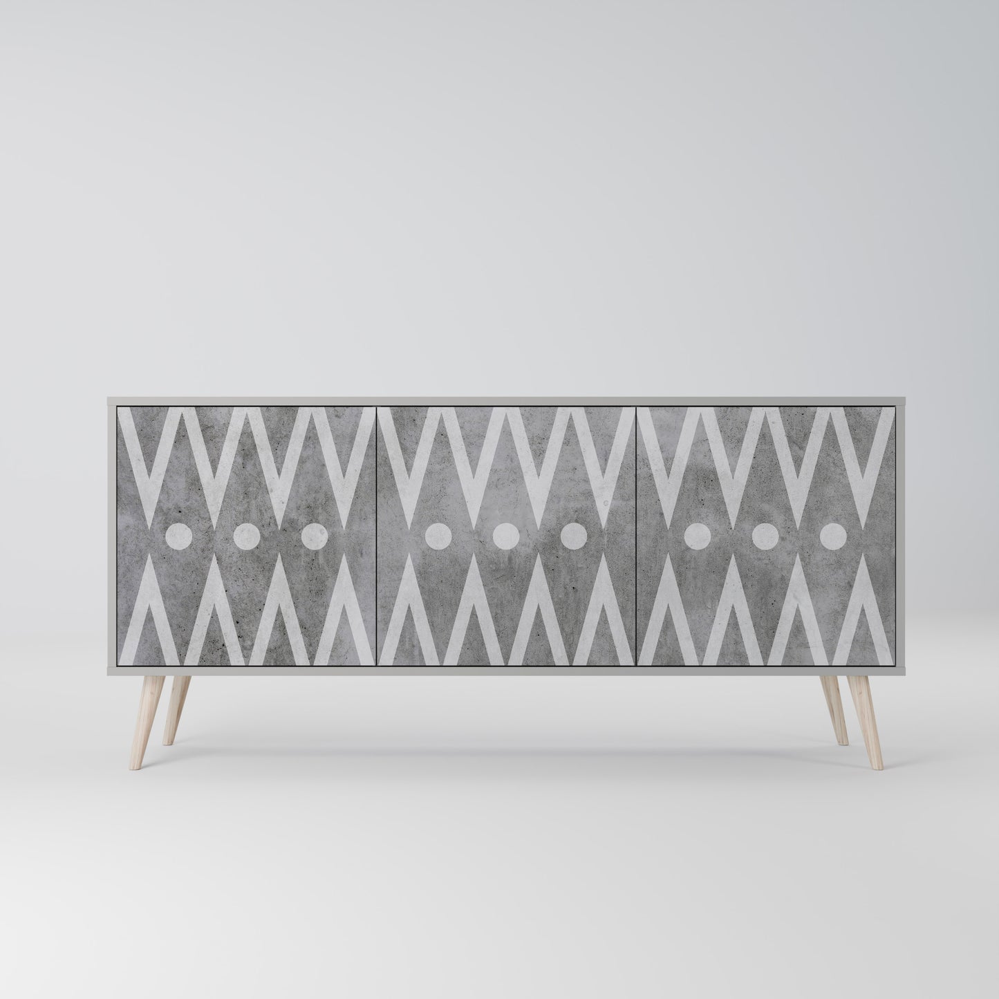 SHARP EDGES 3-Door Sideboard
