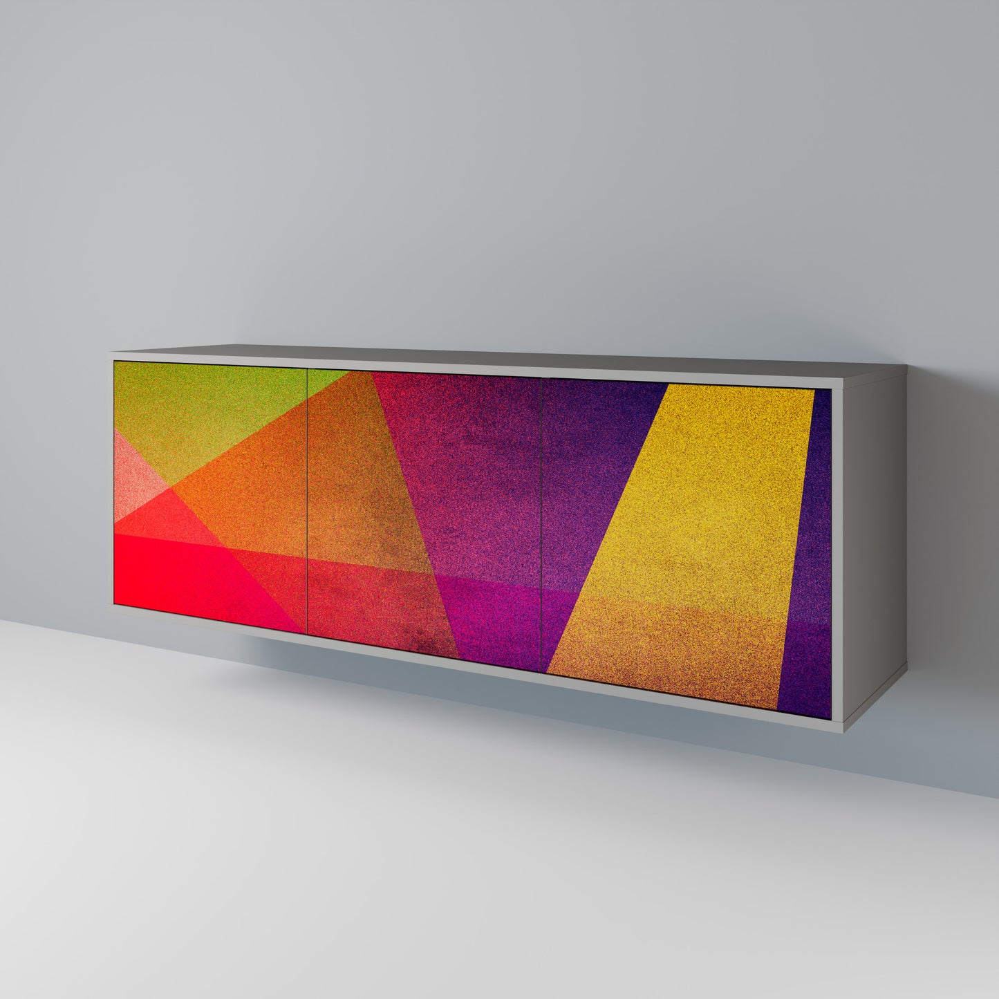 VIVID GEOMETRY 3-Door Sideboard