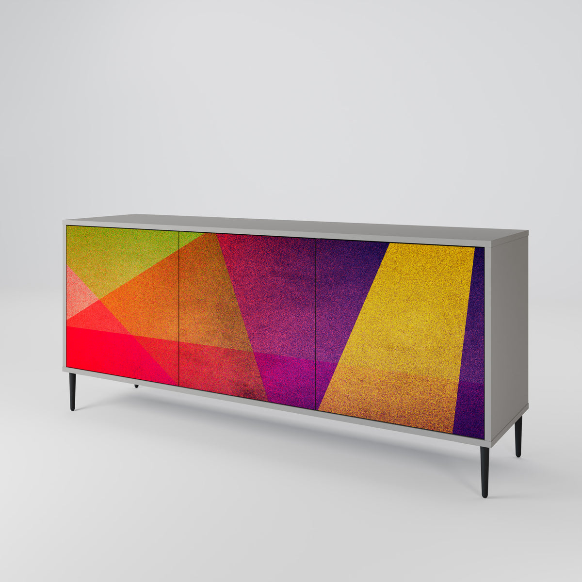 VIVID GEOMETRY 3-Door Sideboard