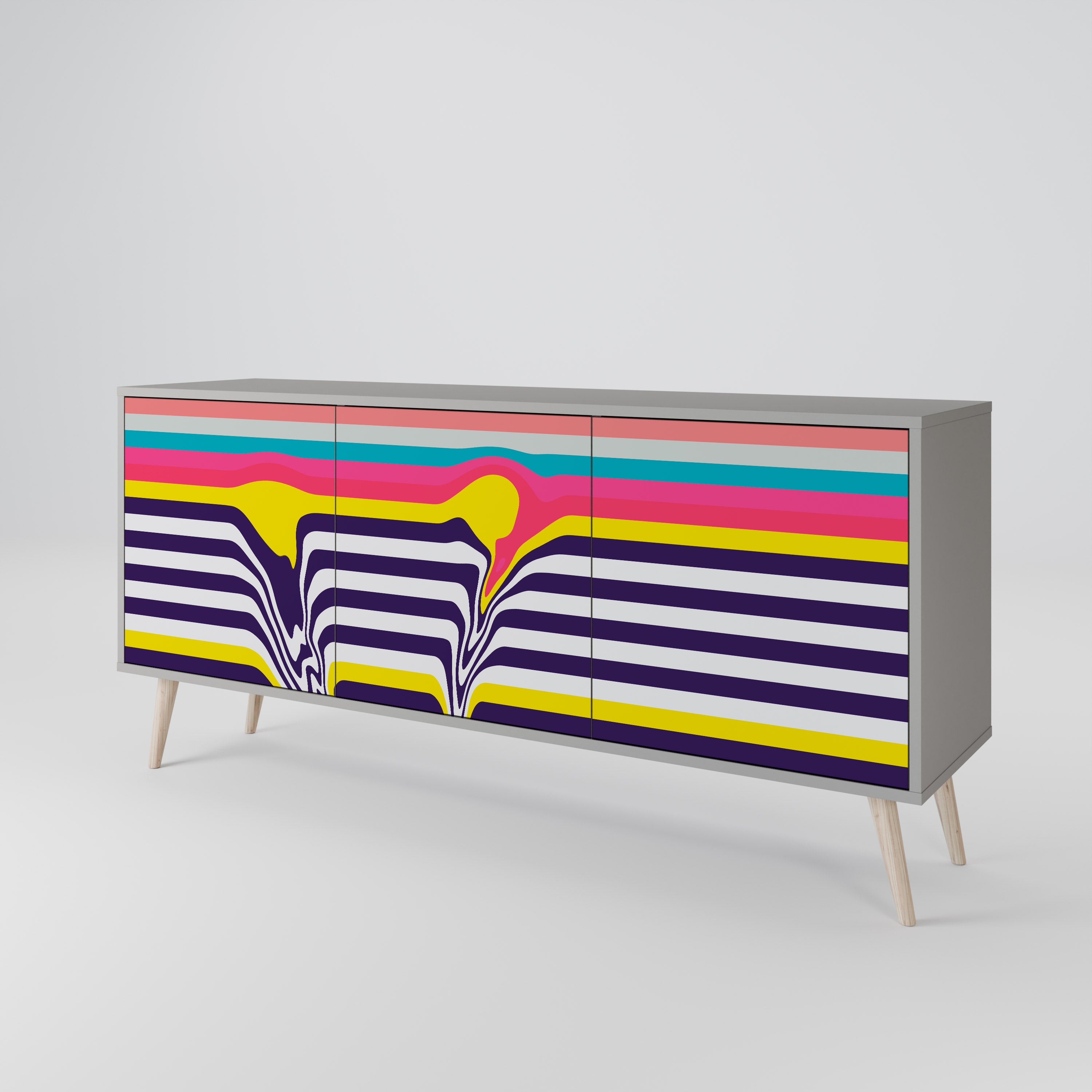 TONE COLLAPSE 3-Door Sideboard
