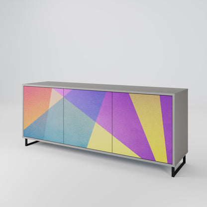 BRIGHT GEOMETRY 3-Door Sideboard