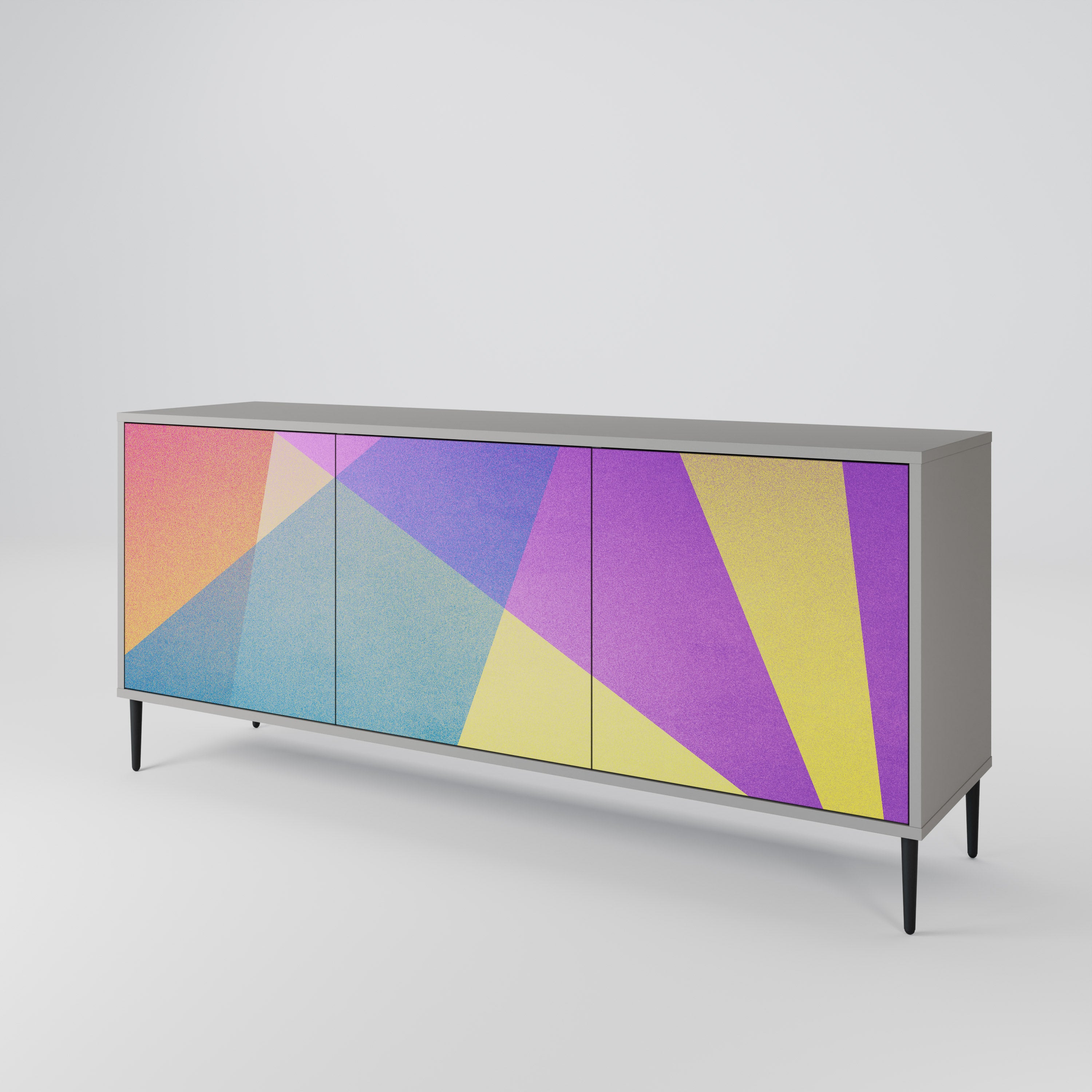 BRIGHT GEOMETRY 3-Door Sideboard